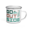 Go Outside Enamel Mug - OVERLANDERS Outfitter