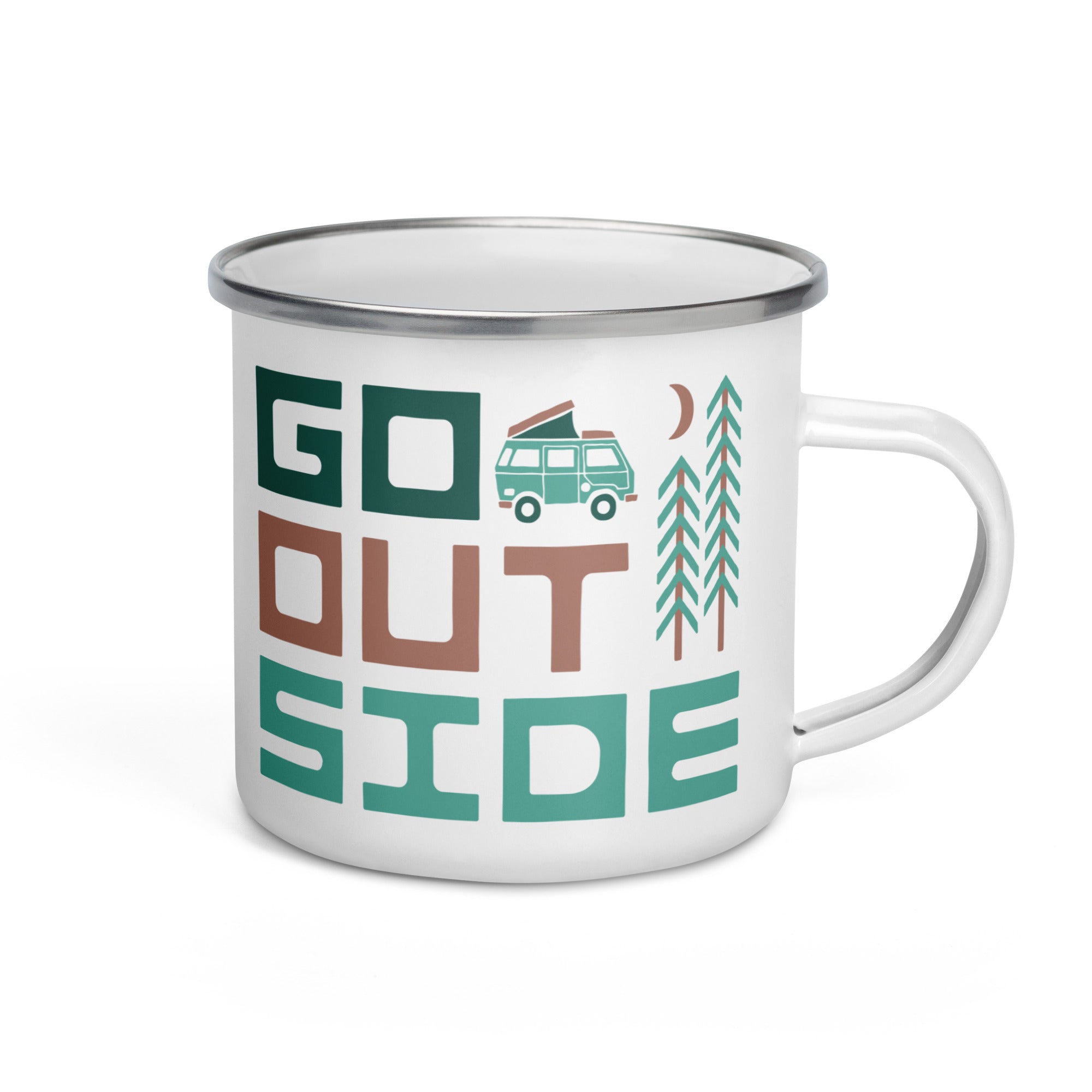 Go Outside Enamel Mug - OVERLANDERS Outfitter