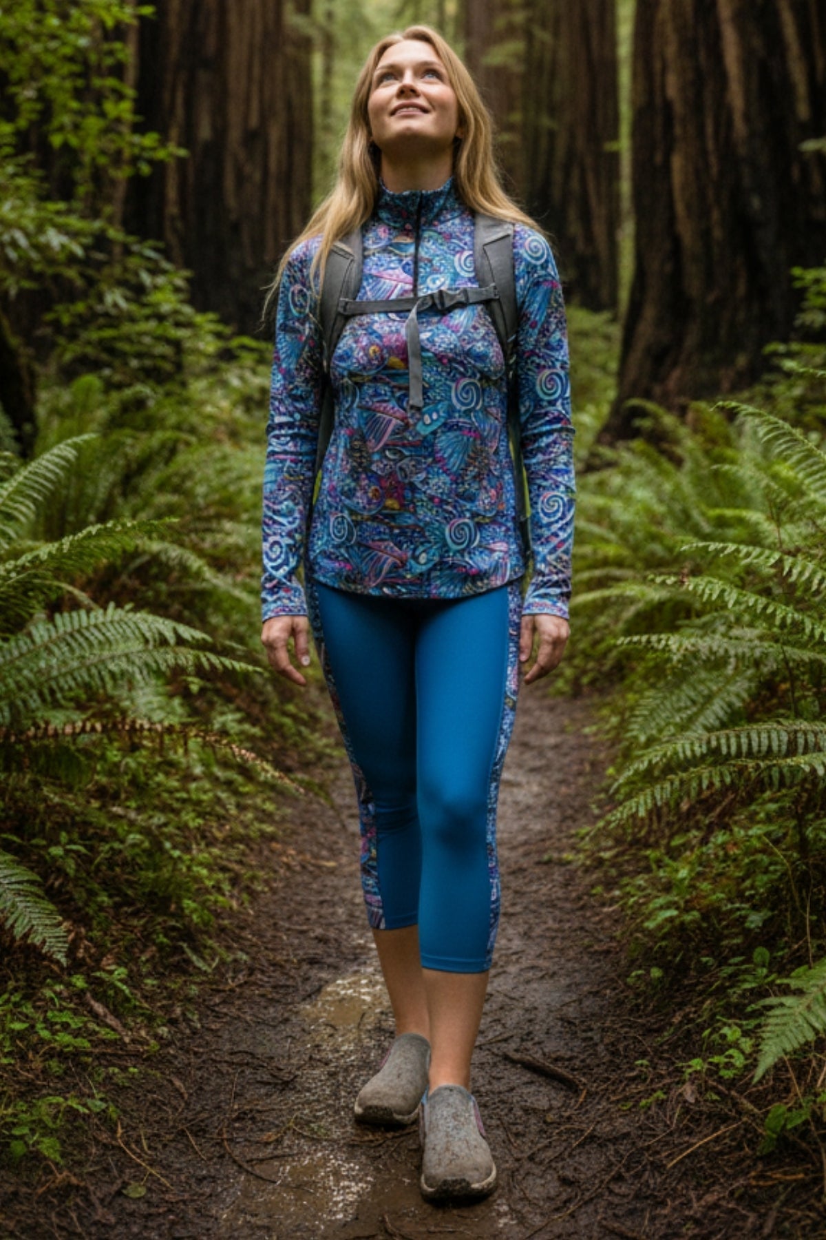 Enchanted Grayling 1/4 Zip Sunshirt - OVERLANDERS Outfitter