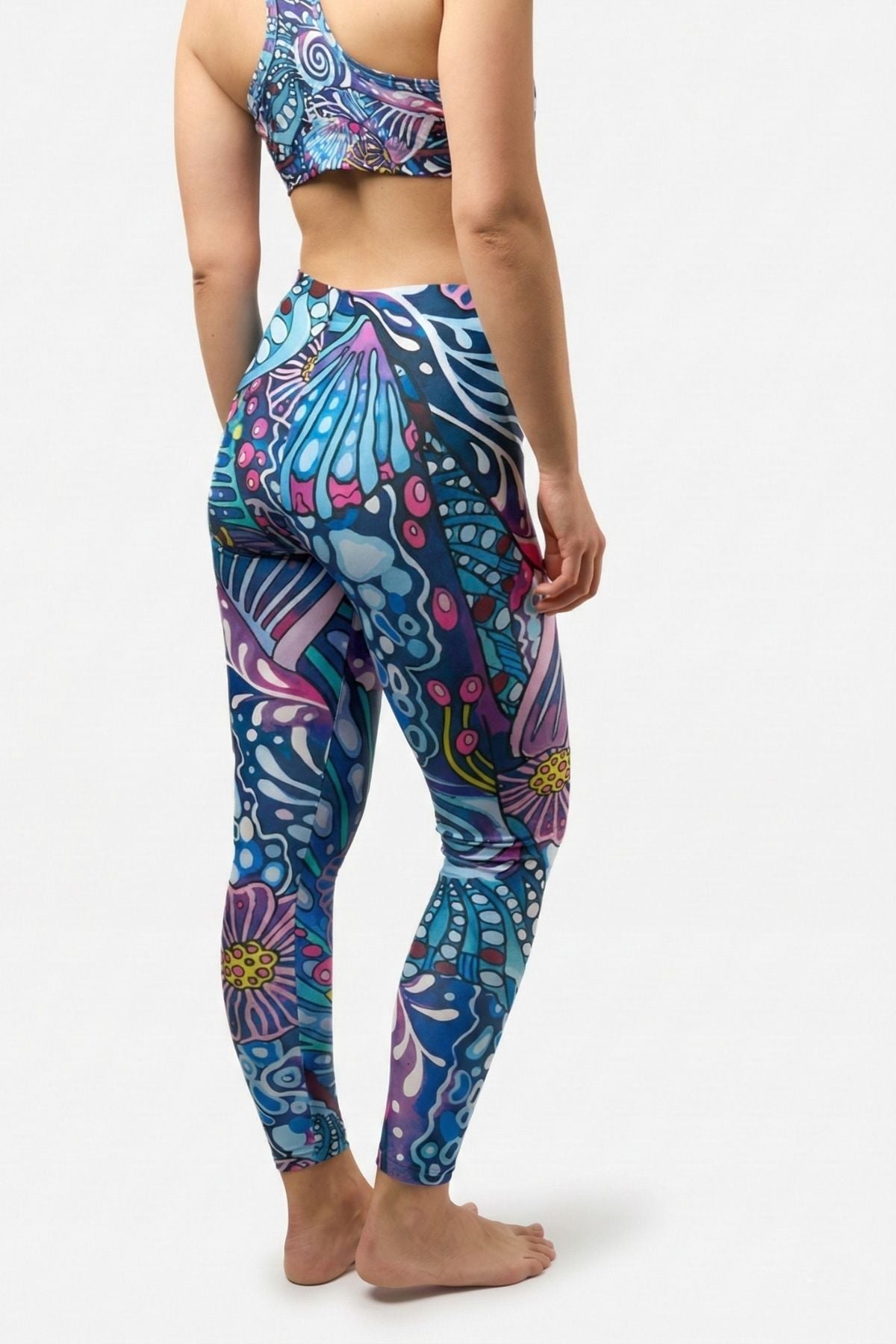 FisheWear Enchanted Grayling Signature Leggings featuring a detailed grayling fish print on comfortable, form-fitting leggings.