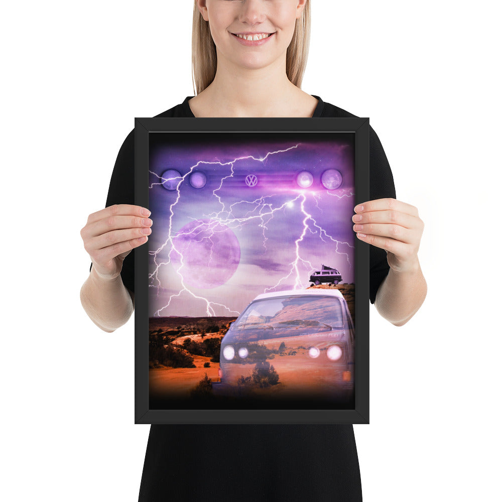 Epic Wolf Van Framed Poster - OVERLANDERS Outfitter