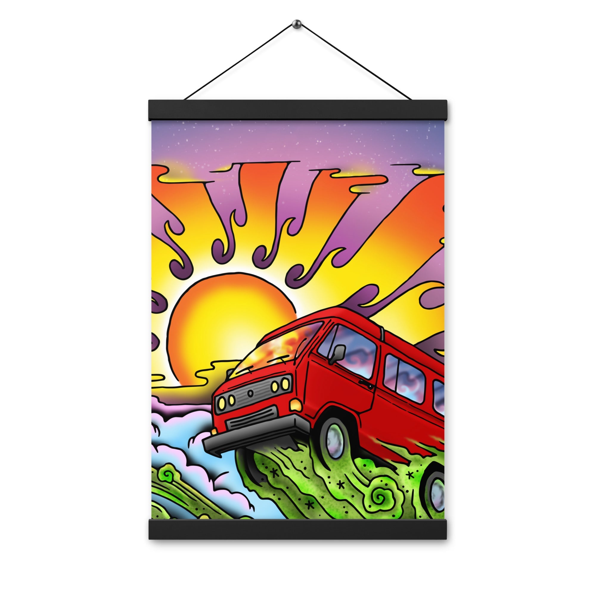 Van & Sun Hanging Wall Poster - OVERLANDERS Outfitter