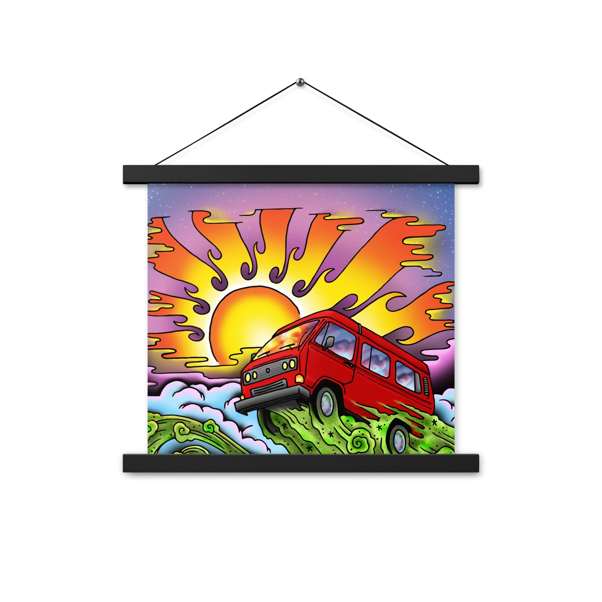 Van & Sun Hanging Wall Poster - OVERLANDERS Outfitter