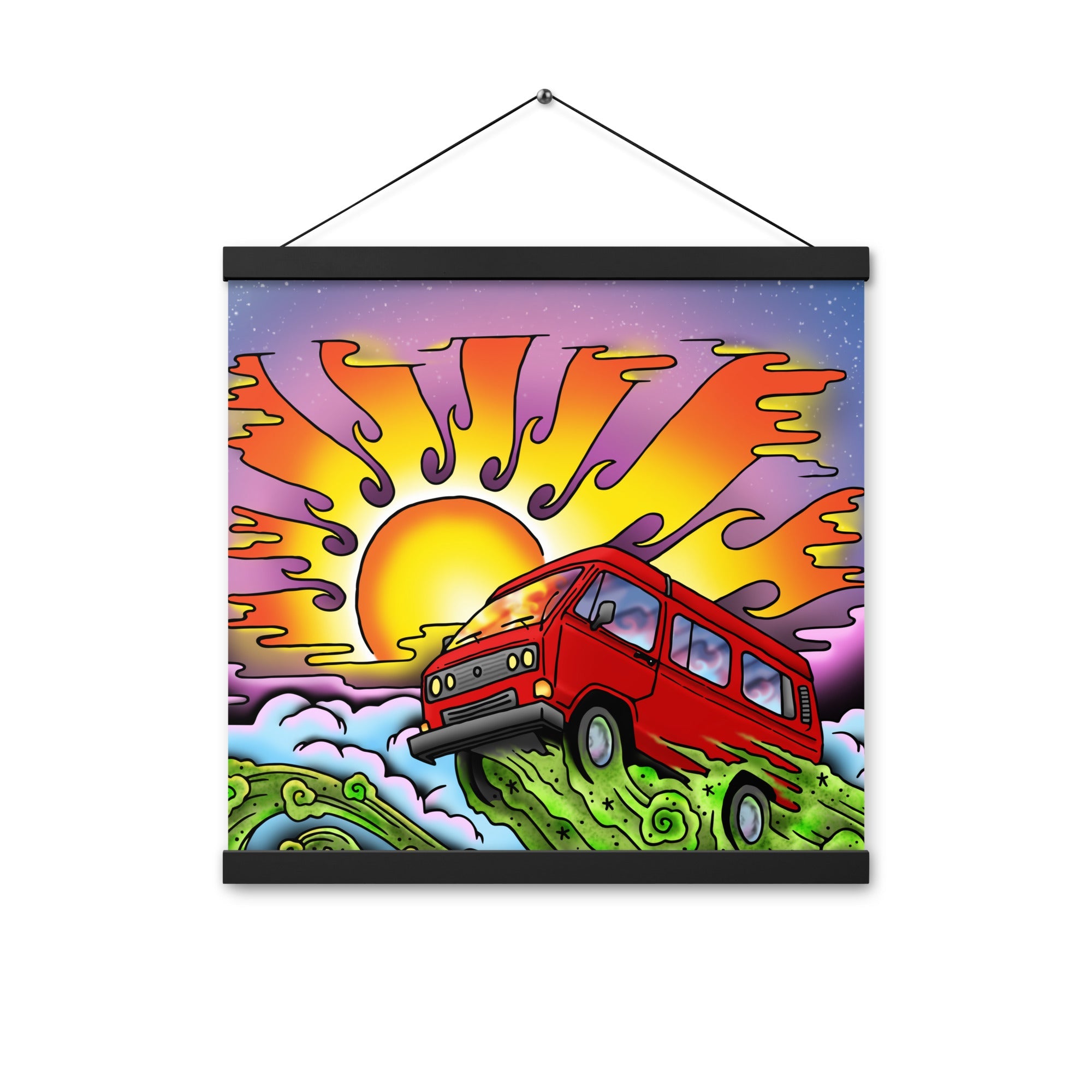 Van & Sun Hanging Wall Poster - OVERLANDERS Outfitter