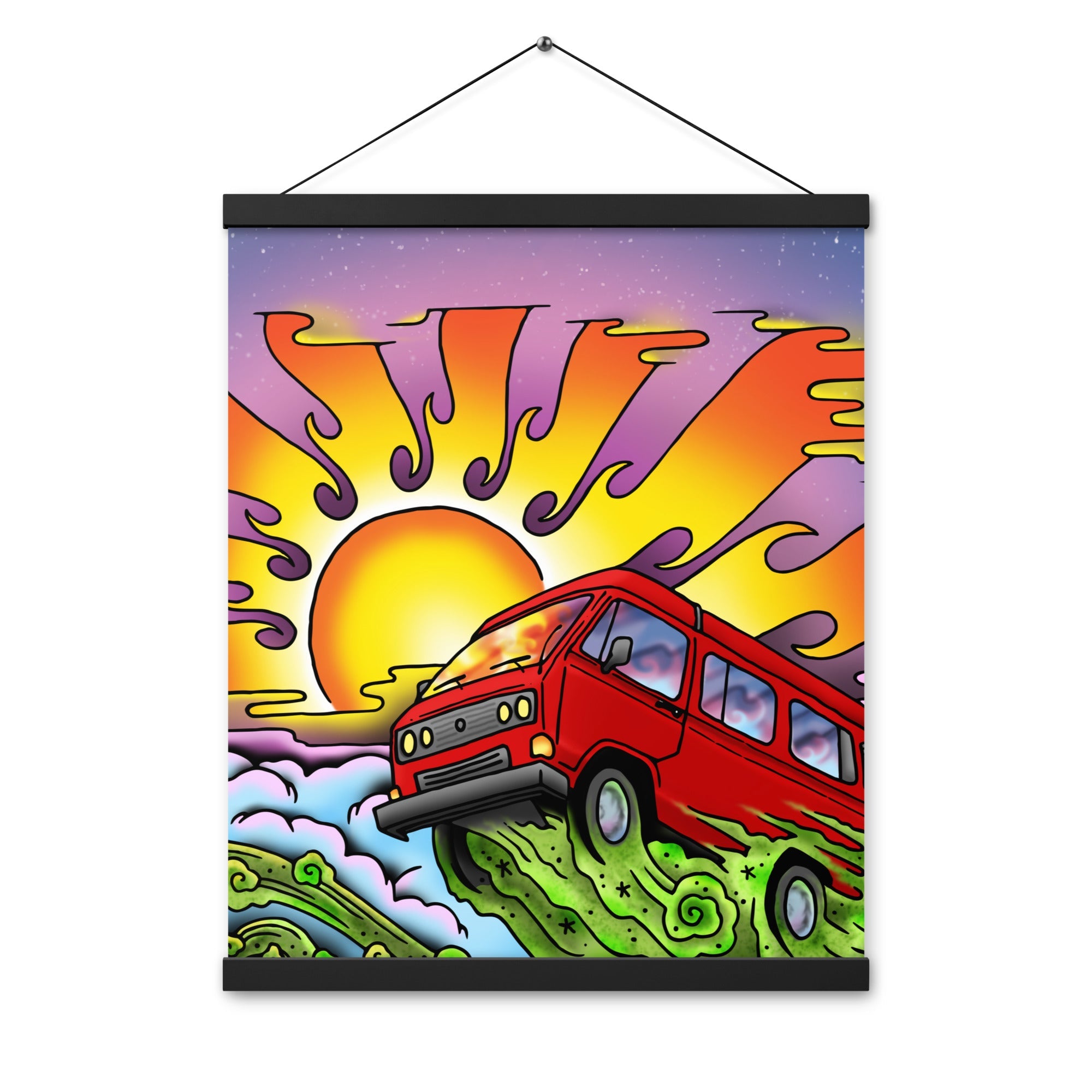 Van & Sun Hanging Wall Poster - OVERLANDERS Outfitter