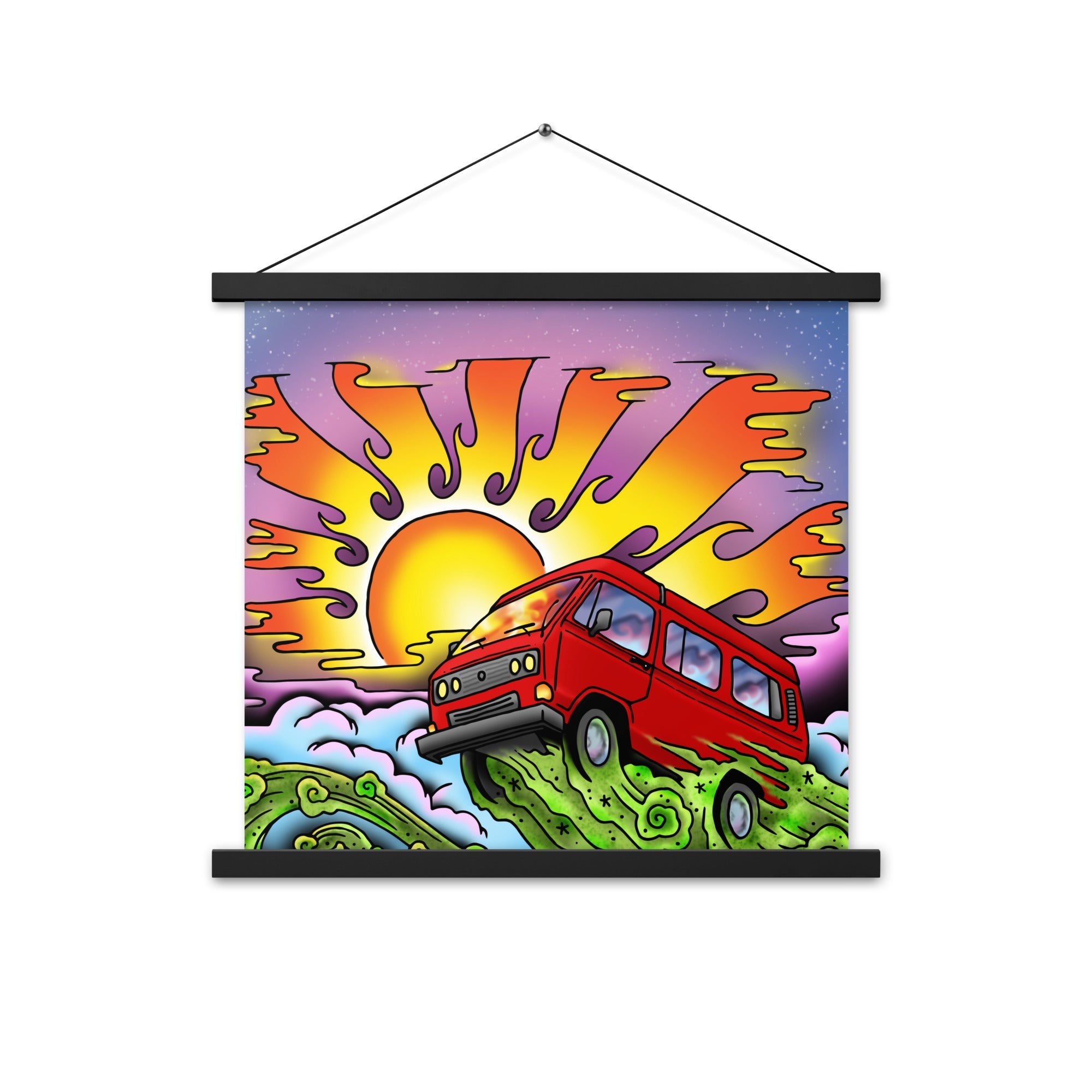 Van & Sun Hanging Wall Poster - OVERLANDERS Outfitter