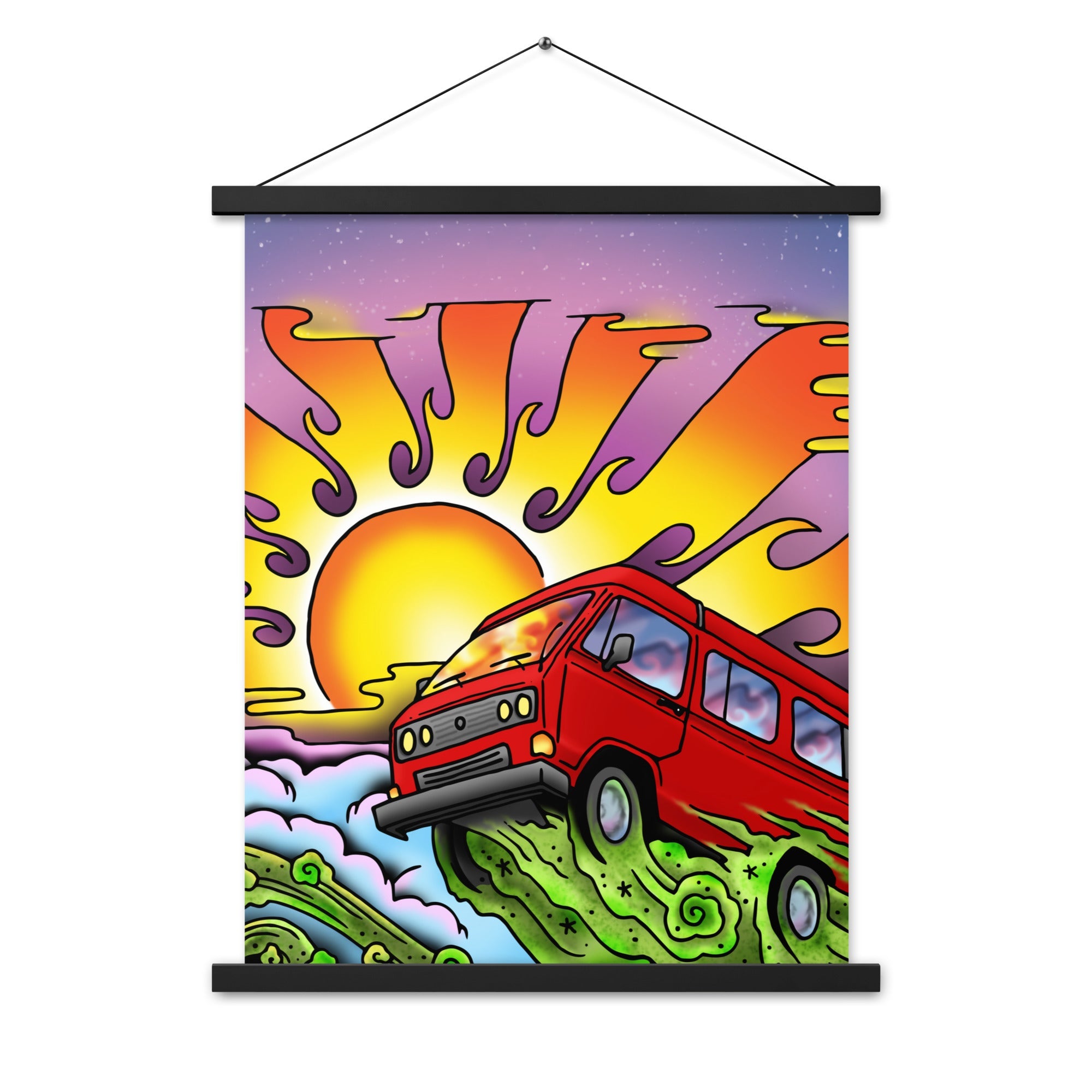 Van & Sun Hanging Wall Poster - OVERLANDERS Outfitter
