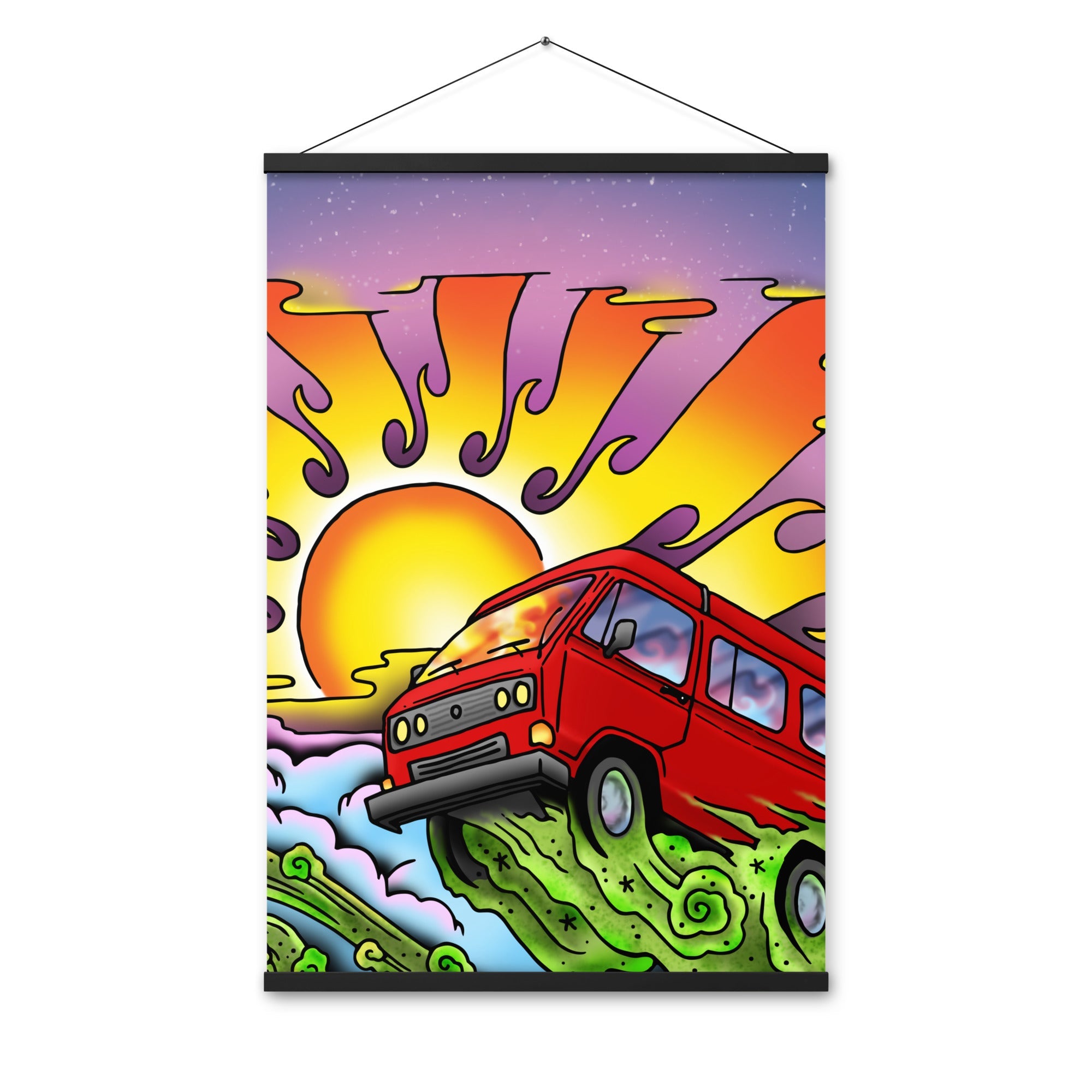 Van & Sun Hanging Wall Poster - OVERLANDERS Outfitter
