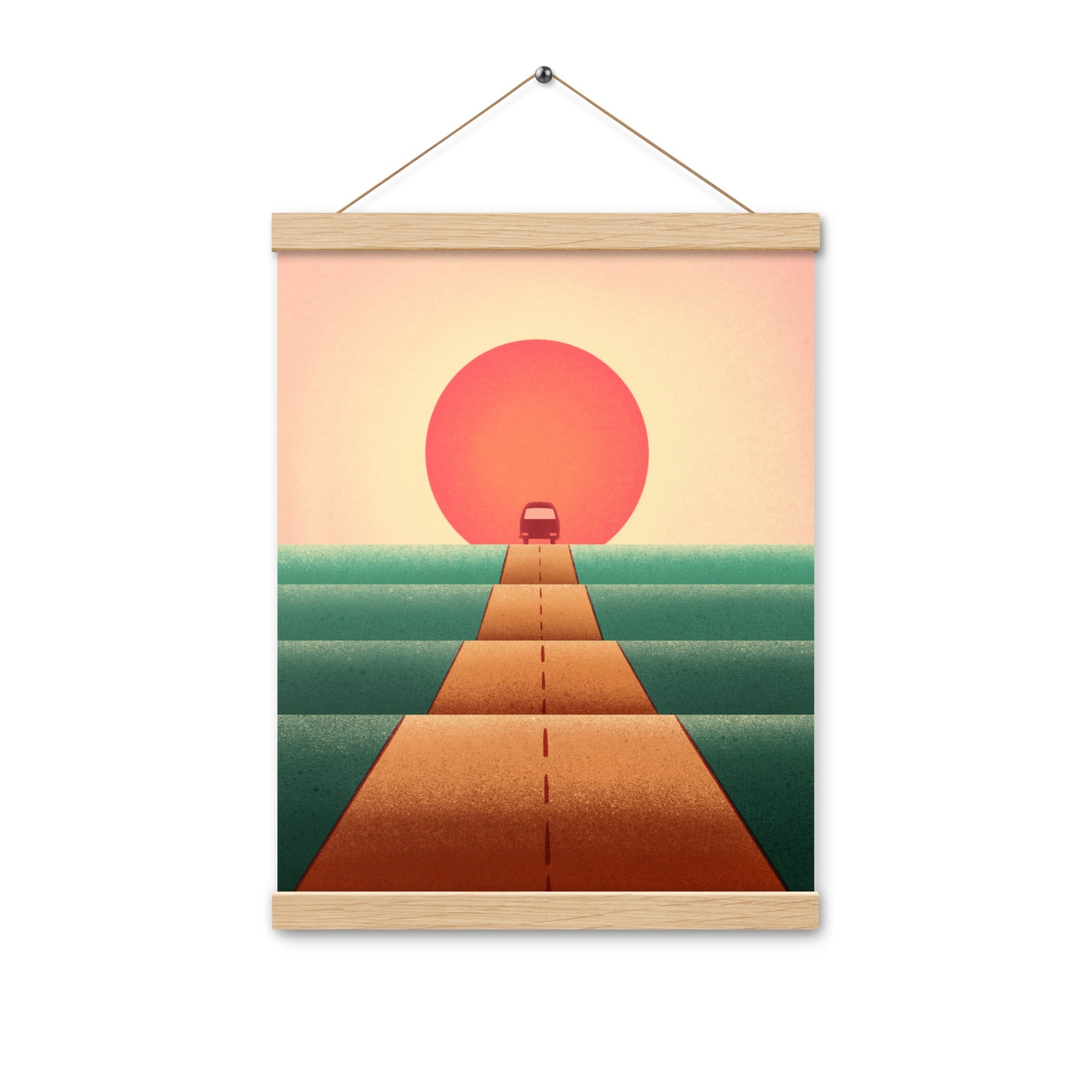Sunset Road Hanging Poster - OVERLANDERS Outfitter