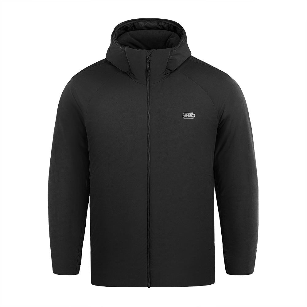 M-Tac Paladin Pro Primaloft winter jacket with a durable design, featuring a hood and multiple pockets in a stylish color.