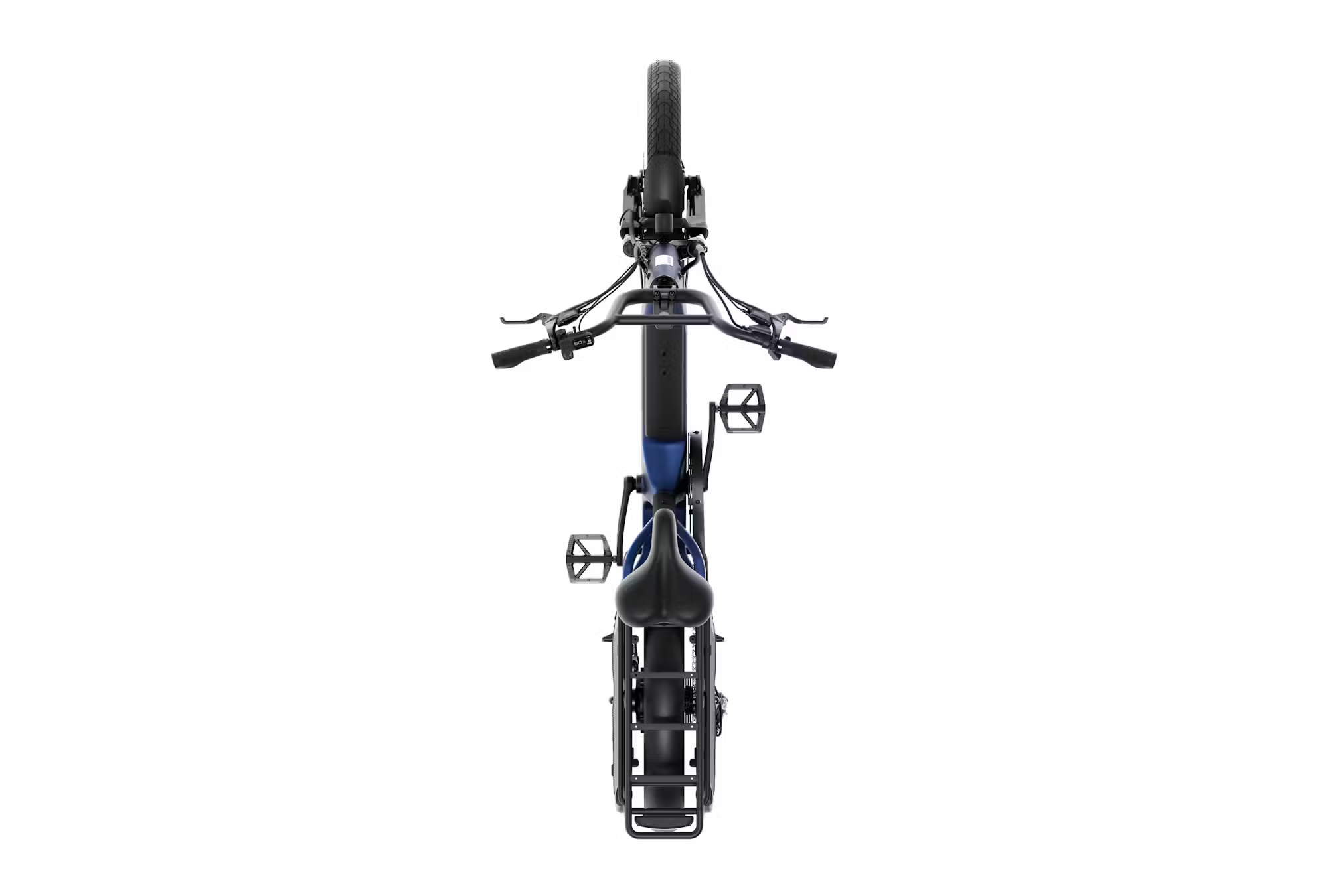 Rex E-Bikes Aventon Abound SR Cargo E-Bike with sturdy frame, cargo rack, and battery pack on the rear, suitable for transporting goods