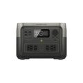 Green Vista Living EcoFlow RIVER 2 Max portable solar generator with multiple outlets and compact design for outdoor power needs.