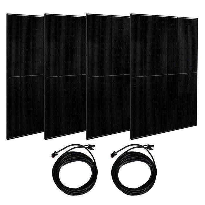 Green Vista Living Nature's Generator Powerhouse Platinum solar generator kit with multiple outlets and digital display for portable energy.