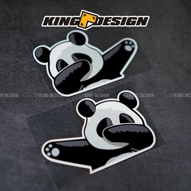 Panda Swag sticker by Bean's Moto Booth, decorative decal featuring a cute panda design for personalizing belongings.