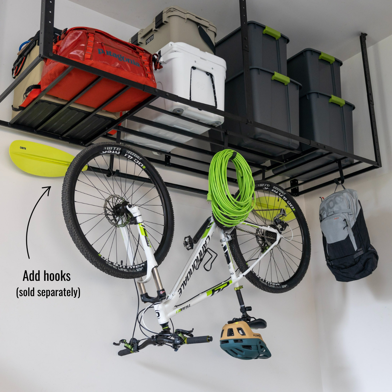 3' x 8' Faber Overhead Garage Shelving | Holds 700 lbs - OVERLANDERS Outfitter