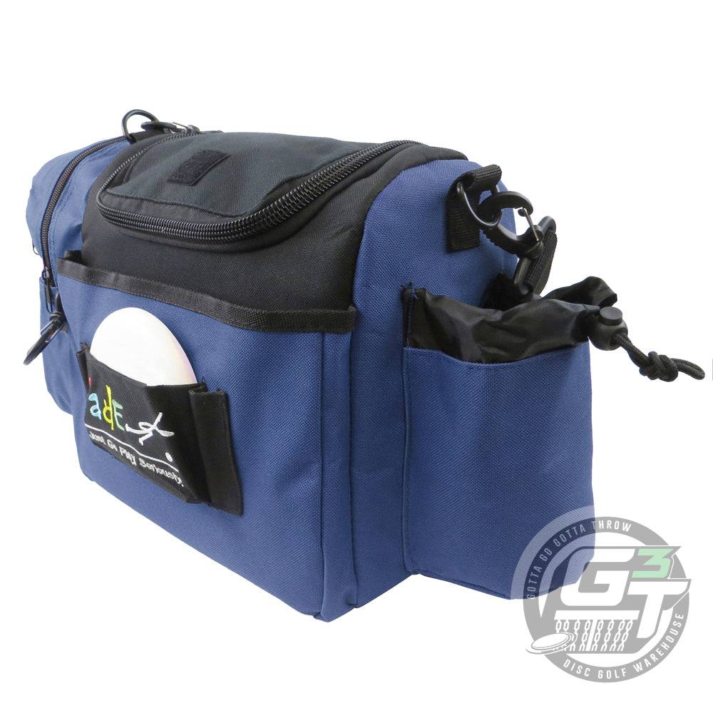 Fade Gear Crunch Box Disc Golf Bag by Gotta Go Gotta Throw, featuring a durable design and multiple storage compartments.