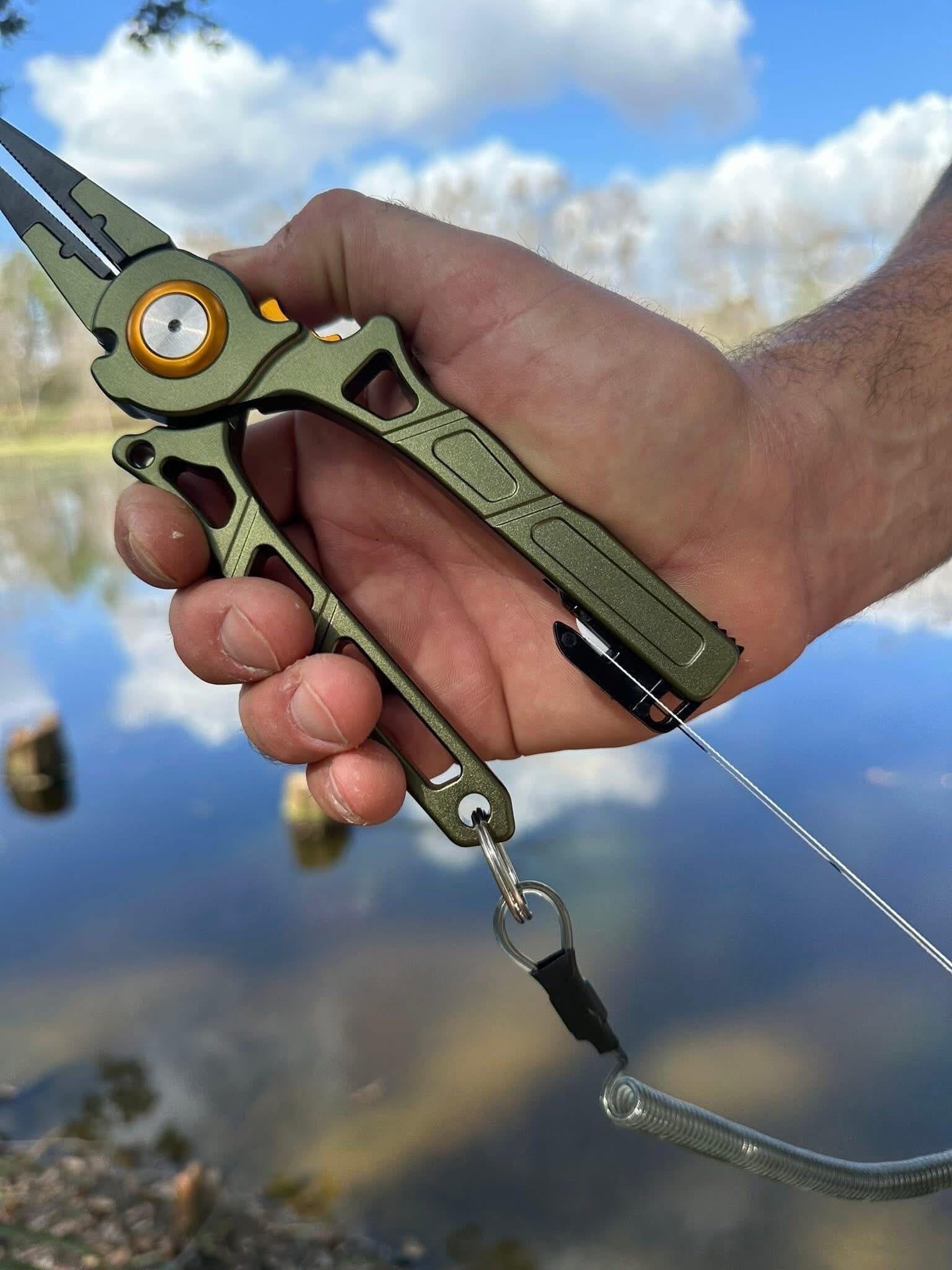 Line Cutterz Elite Pliers cutter tool with ergonomic handles and sharp blades for precise cutting, shown in a close-up view.