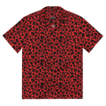 Feline Fever Red Cheetah Button-Up Shirt