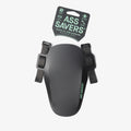 Black ZEITBIKE ASS SAVERS Mudder Mini front fender for bikes, fits 32-55mm forks, lightweight and durable bike accessory
