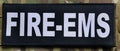 FIRE-EMS Patch (3” x 10”) Hook and Loop - OVERLANDERS Outfitter