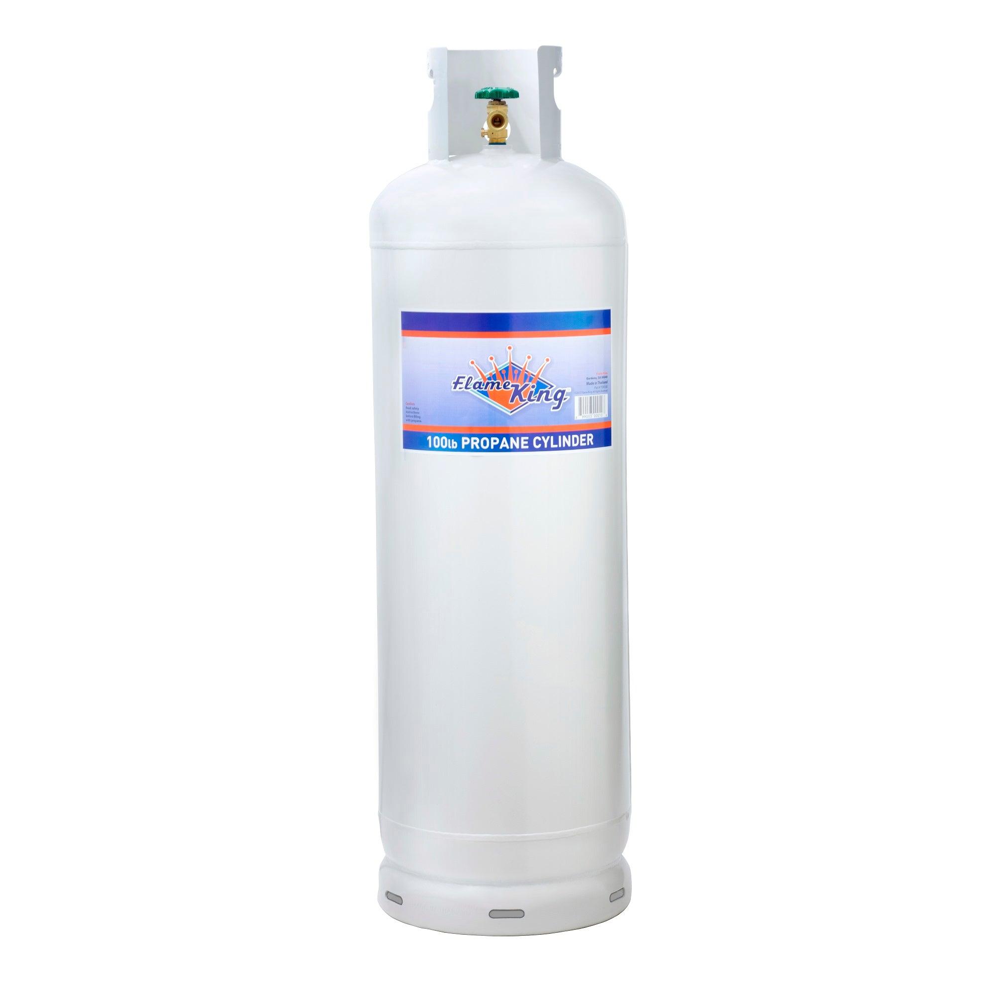 Flame King 100lb Empty Propane Tank LP Cylinder with POL Valve - We The Collective
