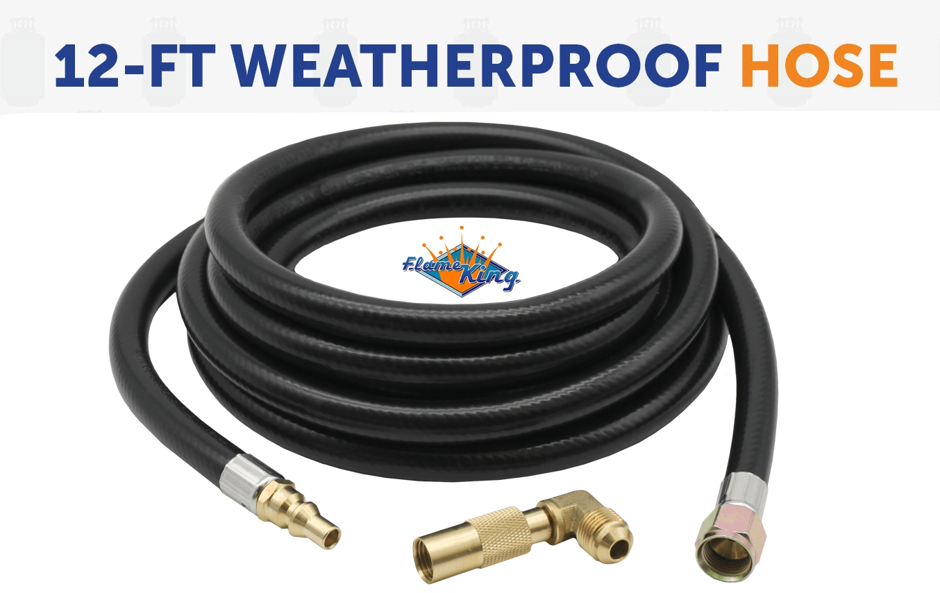 Flame King 12ft RV Quick Connect Hose Adapter for 17" or 22" Griddle - We The Collective