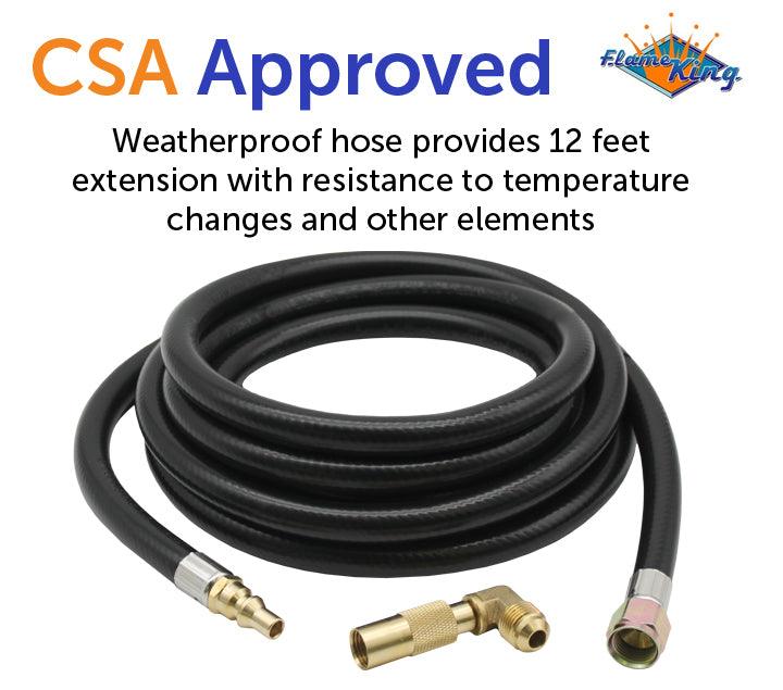 Flame King 12ft RV Quick Connect Hose Adapter for 17" or 22" Griddle - We The Collective