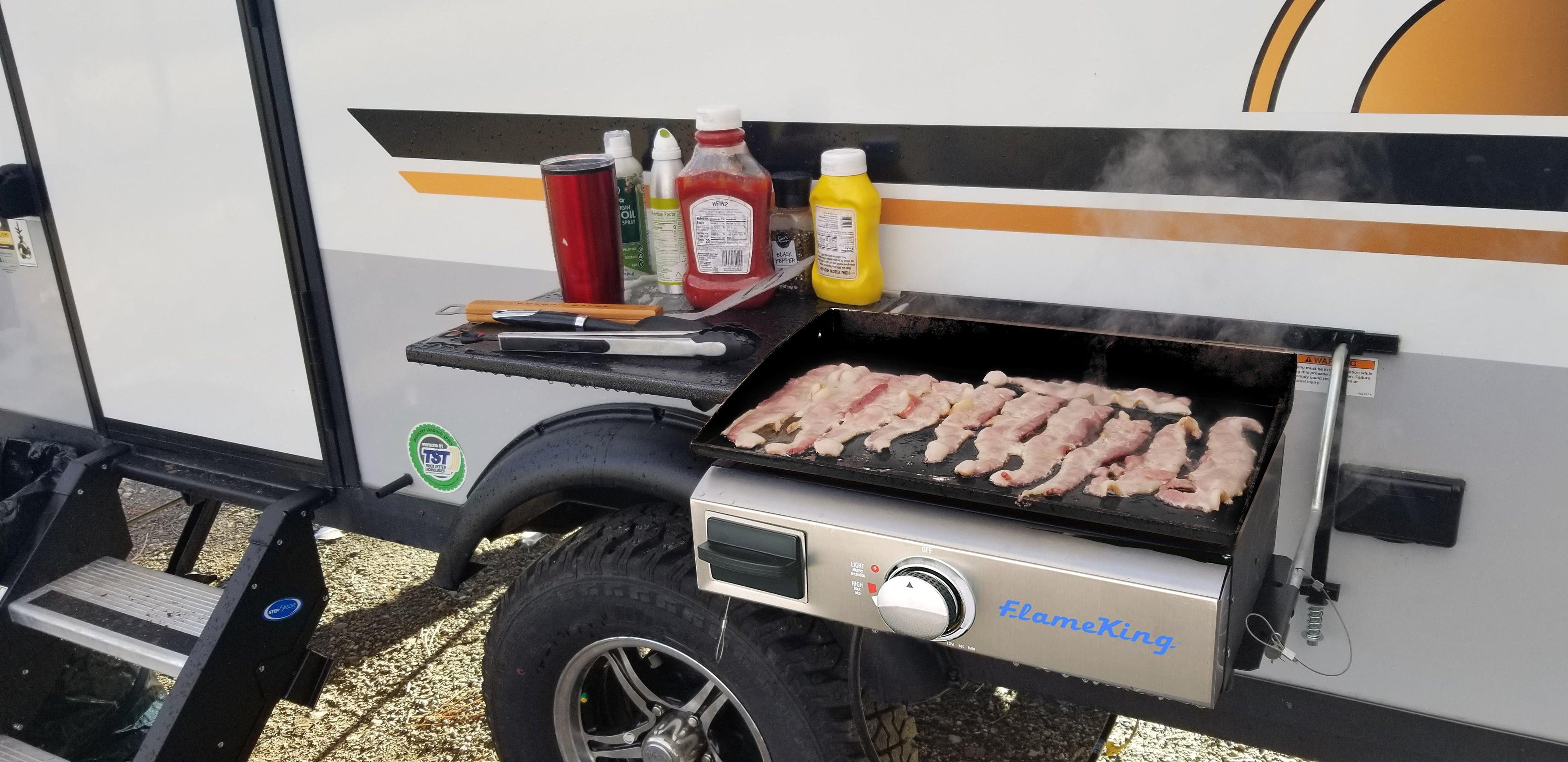 Flame King 17 inch LP Griddle with Small Regulator for RV pullout - We The Collective