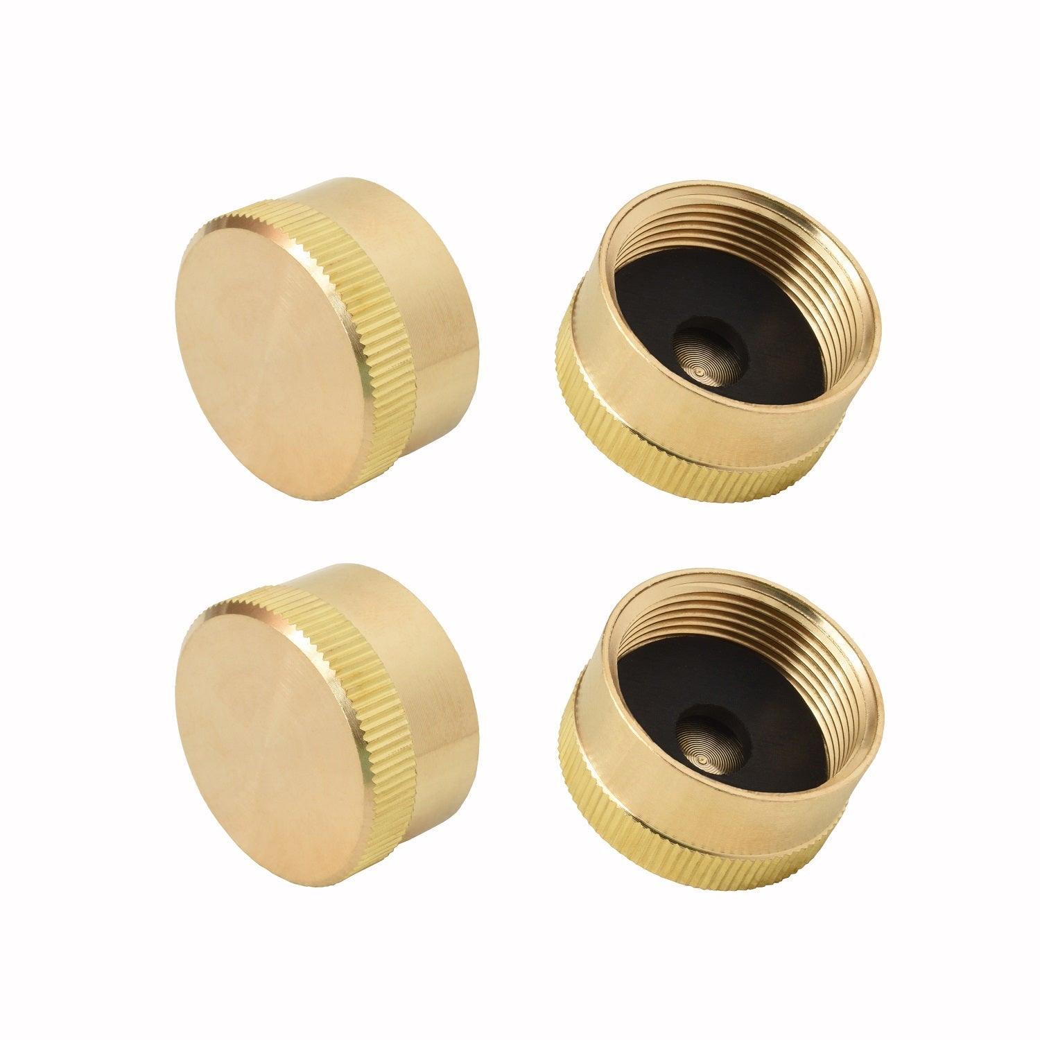 Flame King 1lb Cylinder Brass Caps 4 pack - We The Collective