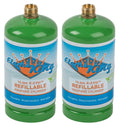 Flame King 2 pack Eco Friendly Sustainable 1lb Refillable Propane Tank LP Cylinder - We The Collective
