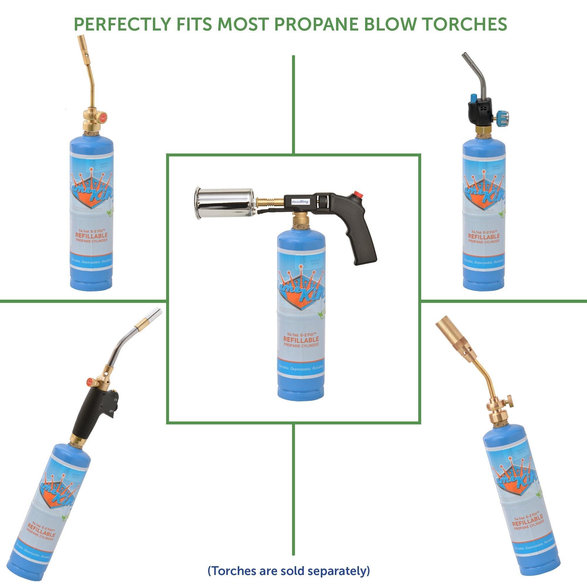 Flame King 2 Pack Eco Friendly Sustainable 1lb Refillable Propane Tank Welding LP Cylinder 14.1 - We The Collective