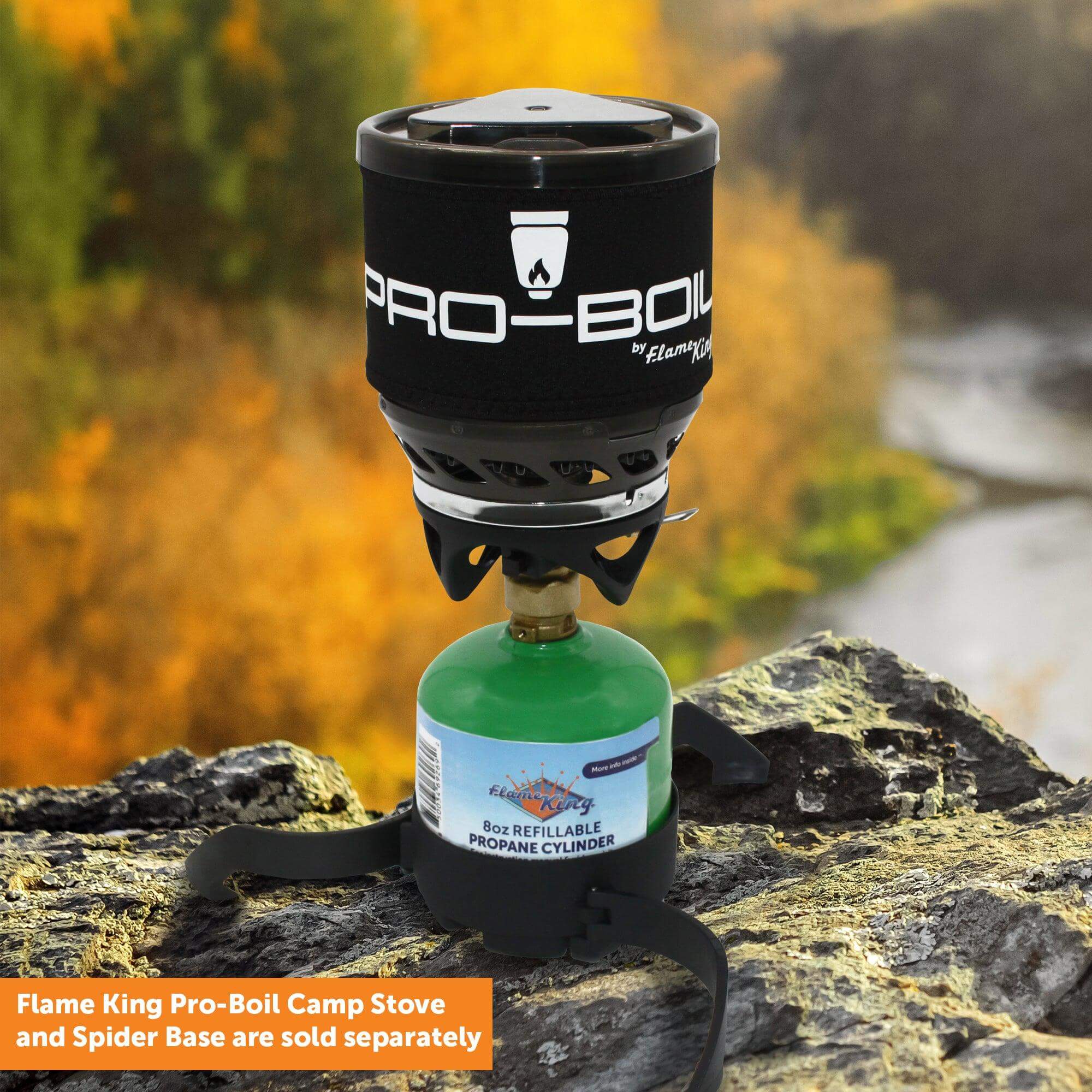 Flame King 2 Packs Eco Friendly Sustainable 8oz 1/2lb Refillable Propane Tank LP Cylinder - We The Collective