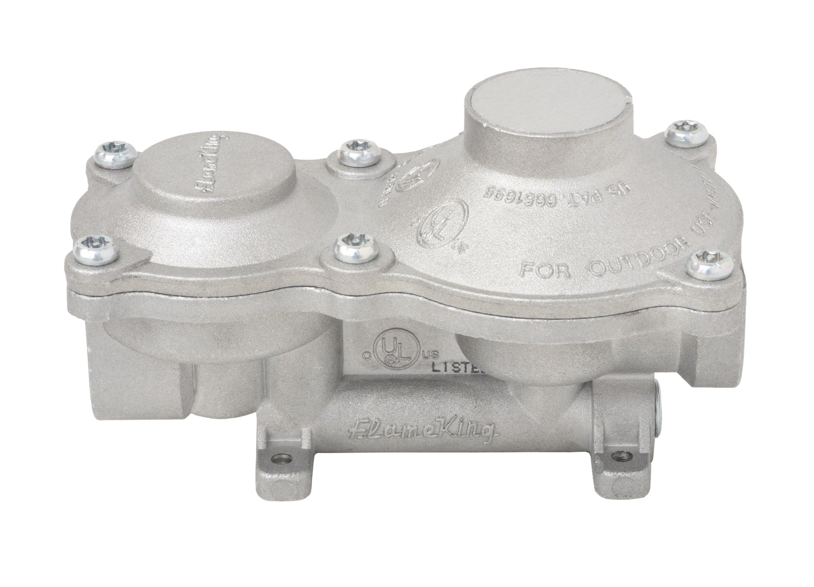 Flame King 2-Stage 150,000 BTU Propane LP Vertical Super Compact Regulator