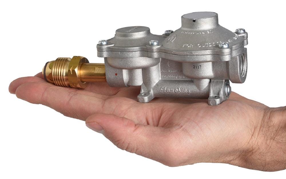 Flame King 2-Stage 160,000 BTU Propane LP Horizontal Super Compact Regulator - We The Collective