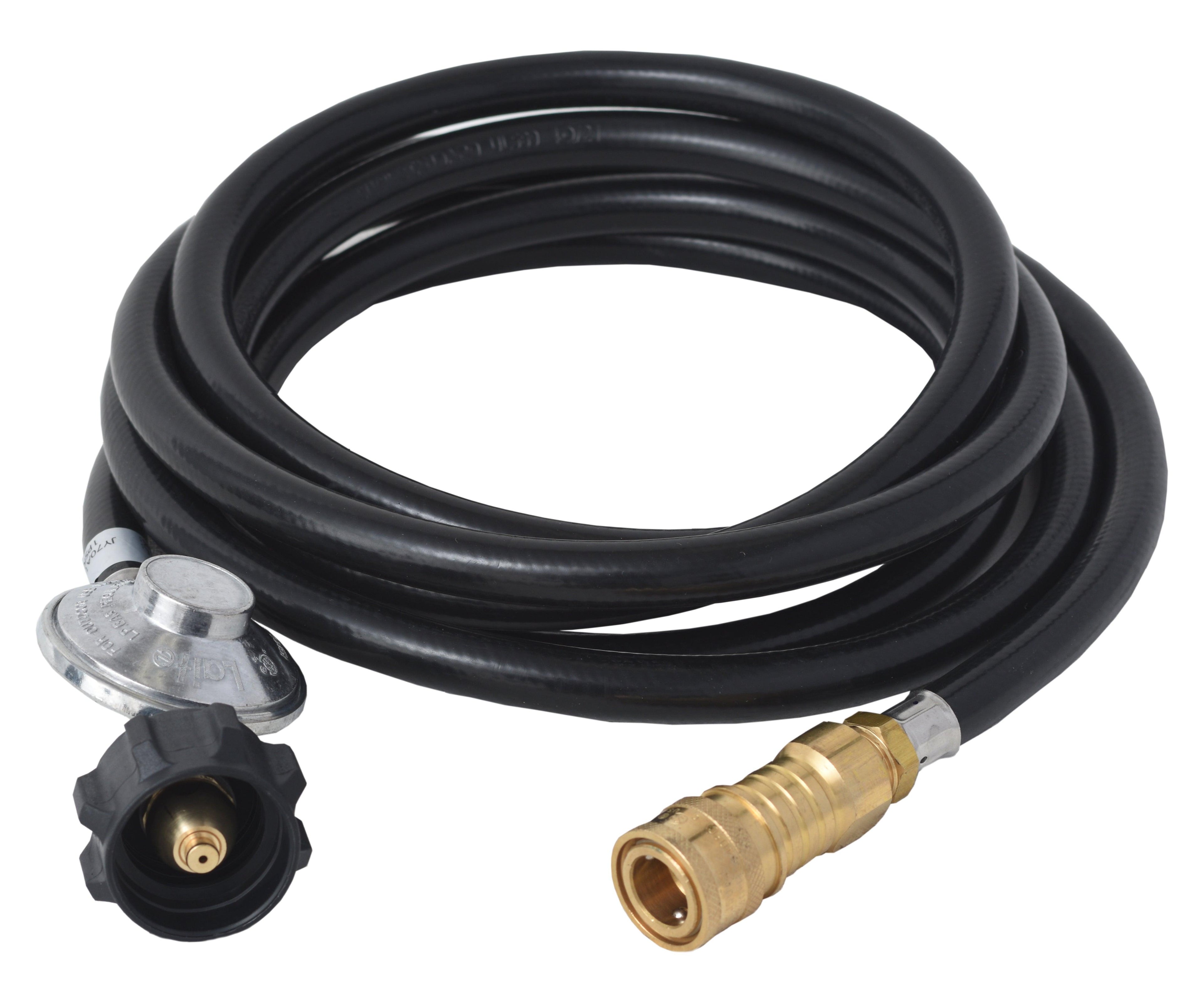 Flame King FK-HTR-QC12FT Propane Gas 3/8" Quick Connect Hose Adapter for Buddy Mr Heaters - We The Collective