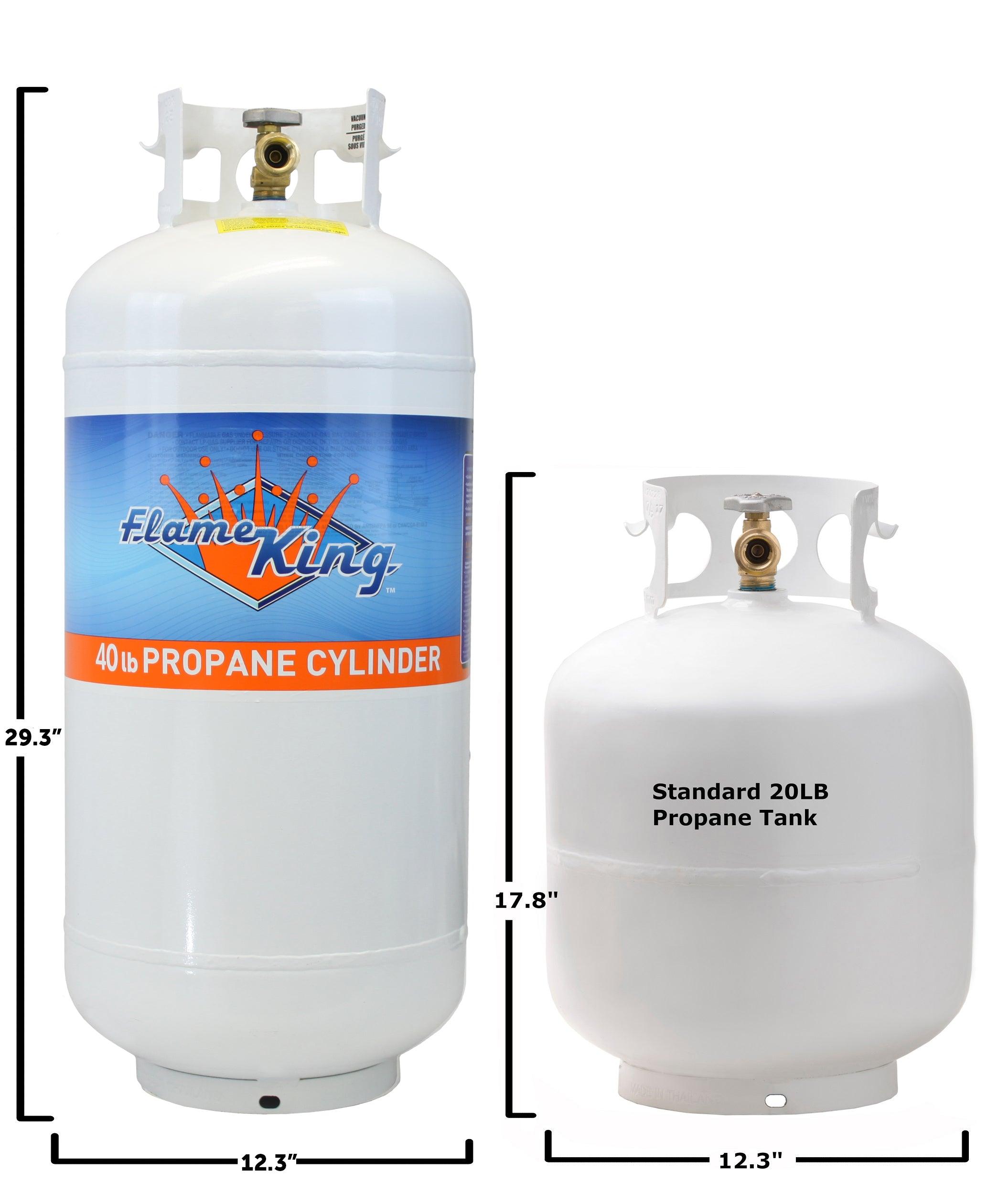 Flame King 40lb Propane Tank LP Cylinder with OPD - We The Collective