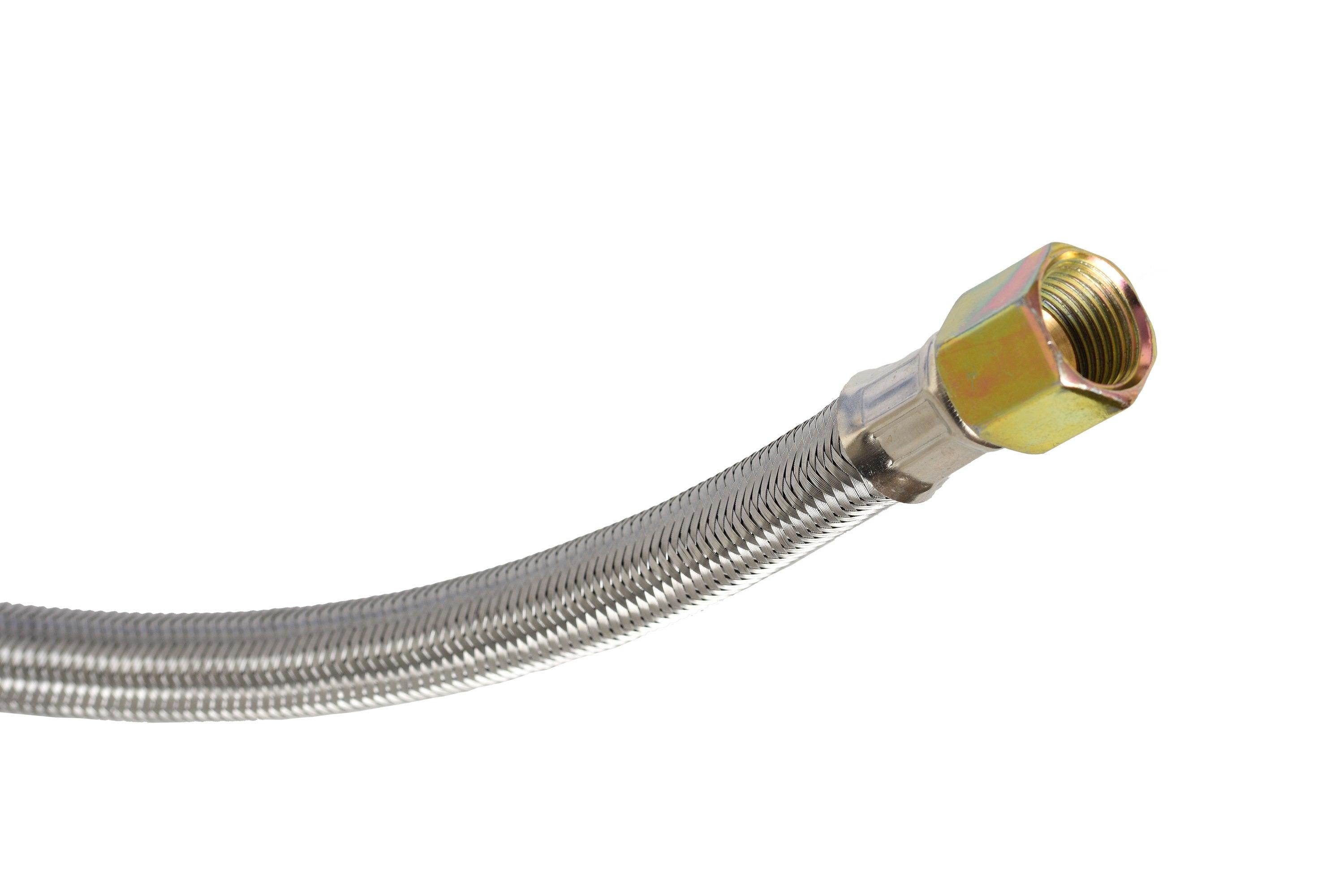 Flame King 5 FT QCC to 3/8″ Female Flare Nut w/Regulator-Steel Braided Hose - We The Collective
