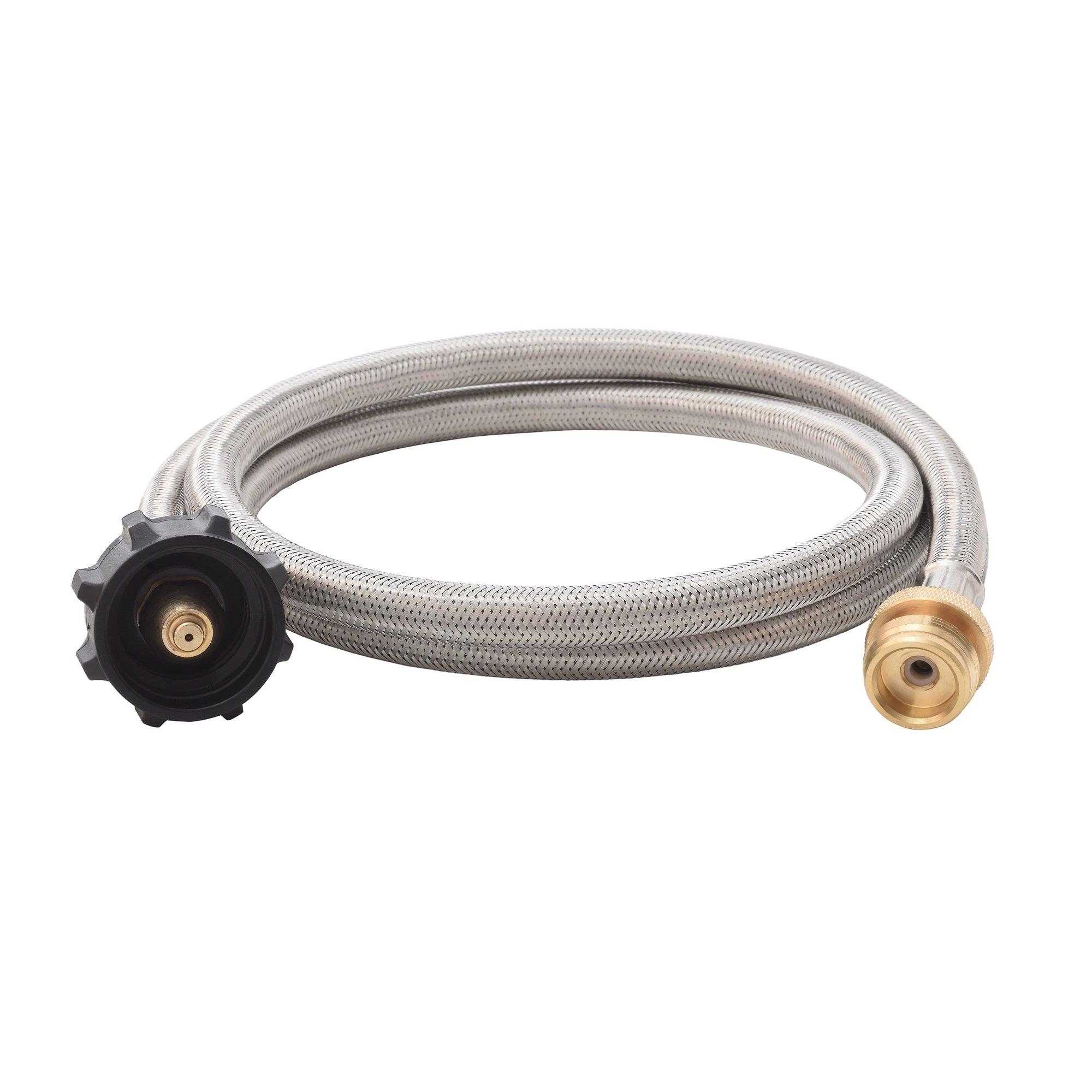 Flame King 5 FT QCC to CGA600 Male Connection-Steel Braided Hose - We The Collective