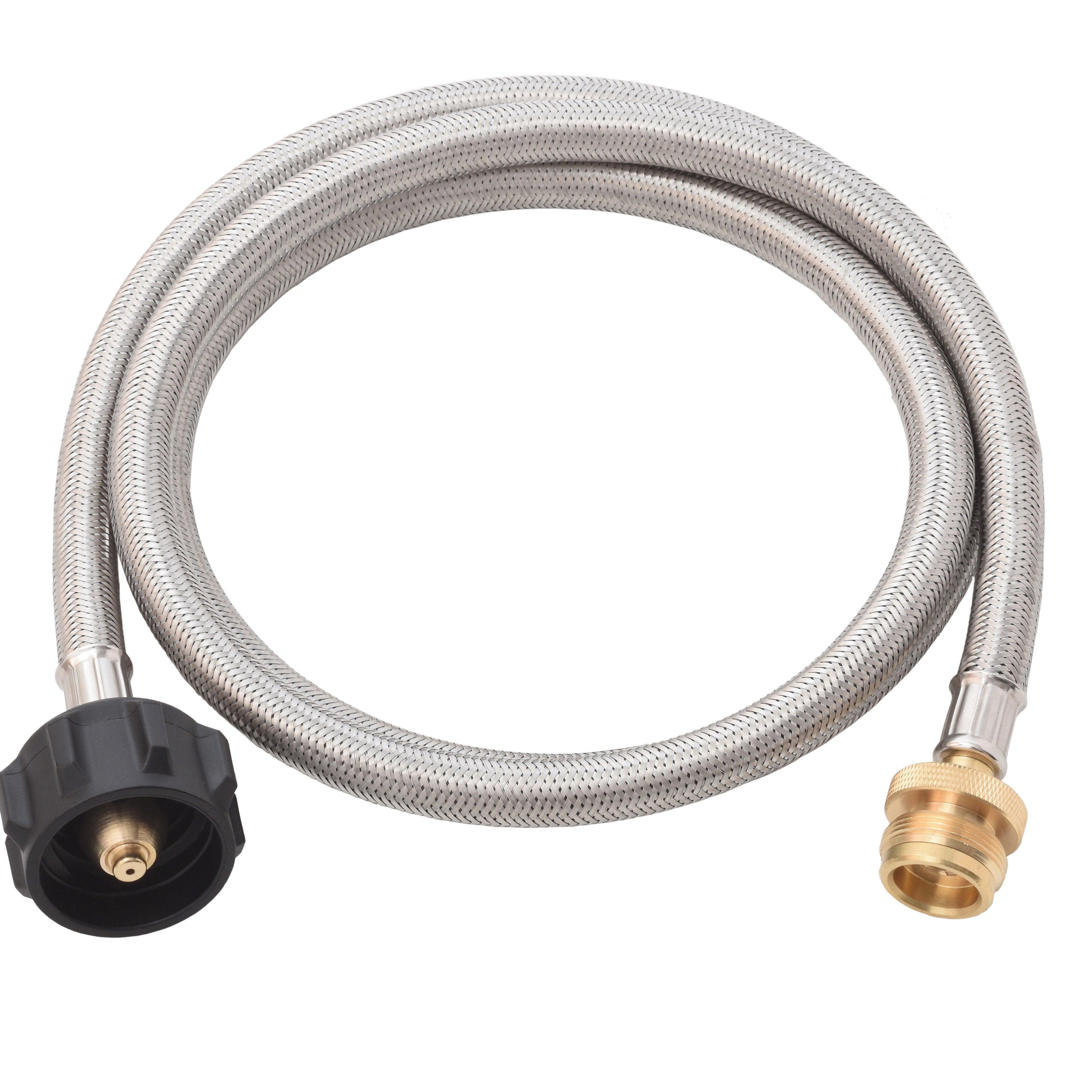 Flame King 5 FT QCC to CGA600 Male Connection-Steel Braided Hose - We The Collective