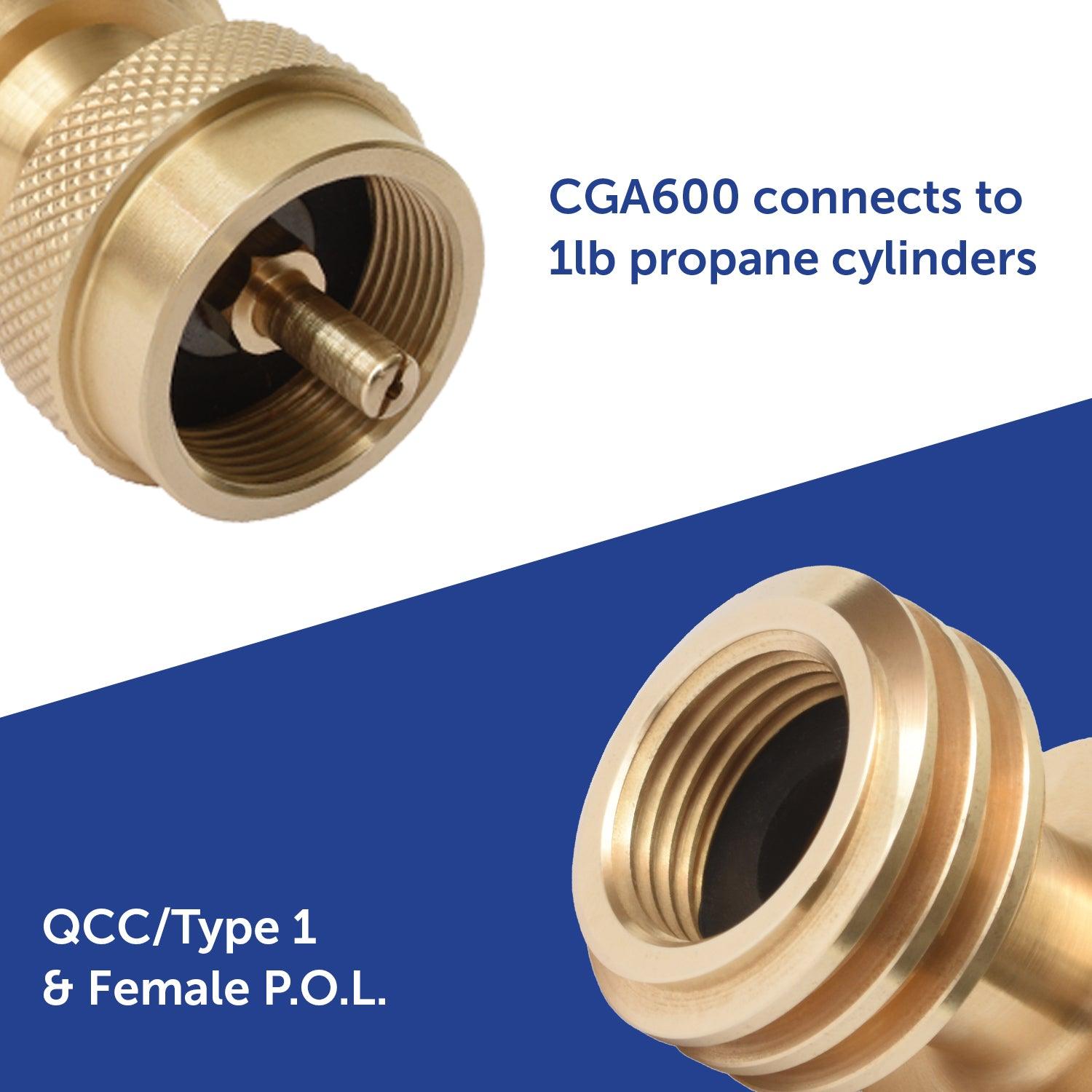 Flame King CGA600 to QCC Adapter - We The Collective
