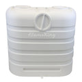 Flame King Dual 30LB LP Propane Tank Light Plastic Heavy Duty Cover RV Trailer White - We The Collective