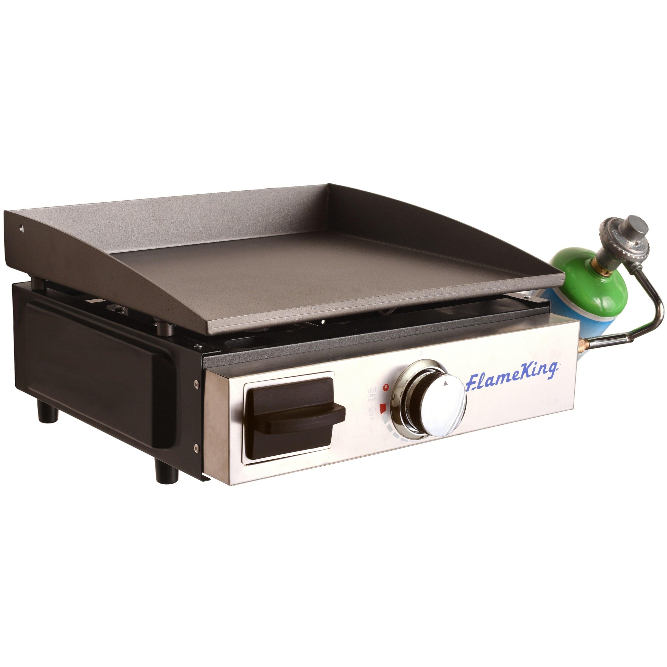 Flame King Flat Top Portable Propane Cast Iron Grill Griddle - OVERLANDERS Outfitter