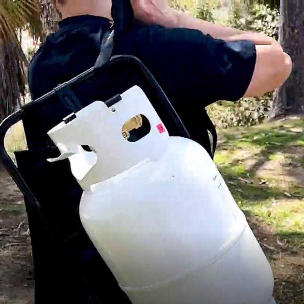 Flame King Metal Alice Frame Backpack Carrier for 10LB Propane Cylinder and Weed Torch - We The Collective