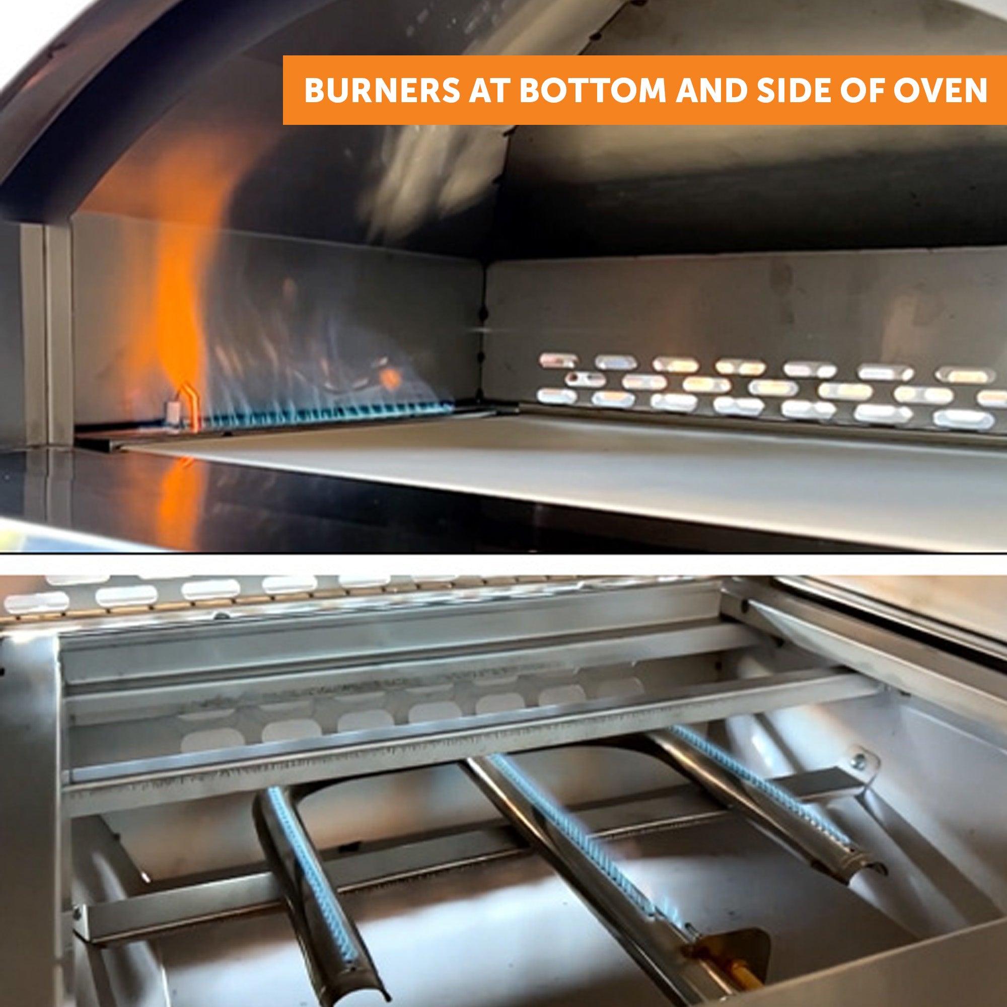 Flame King Outdoor Portable Stainless Steel Propane Pizza Oven Gas With Stone - We The Collective