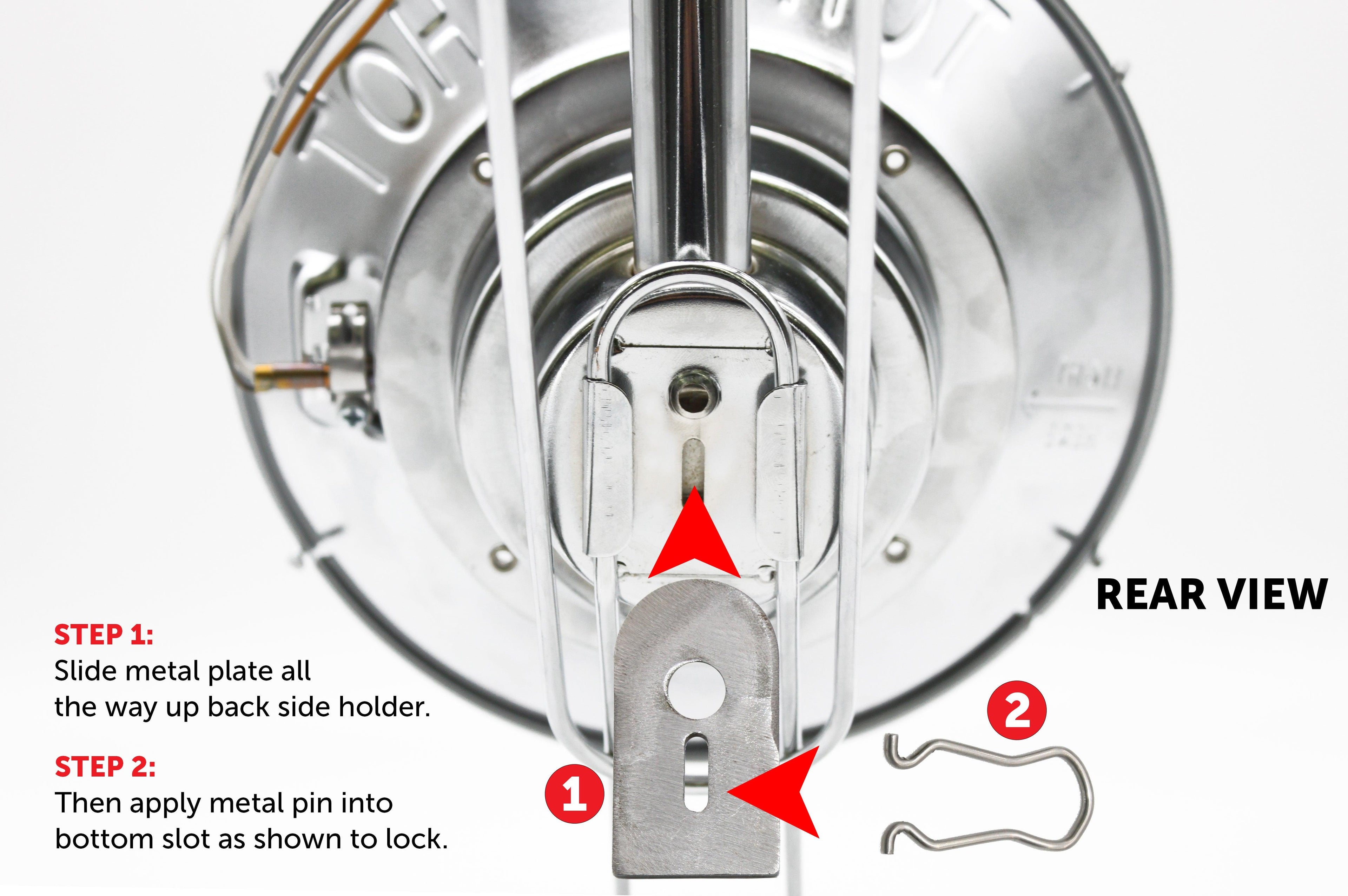 Flame King Portable Multi-Use Burner Cooker Heater for camping, featuring a sturdy metal design and adjustable control knob.