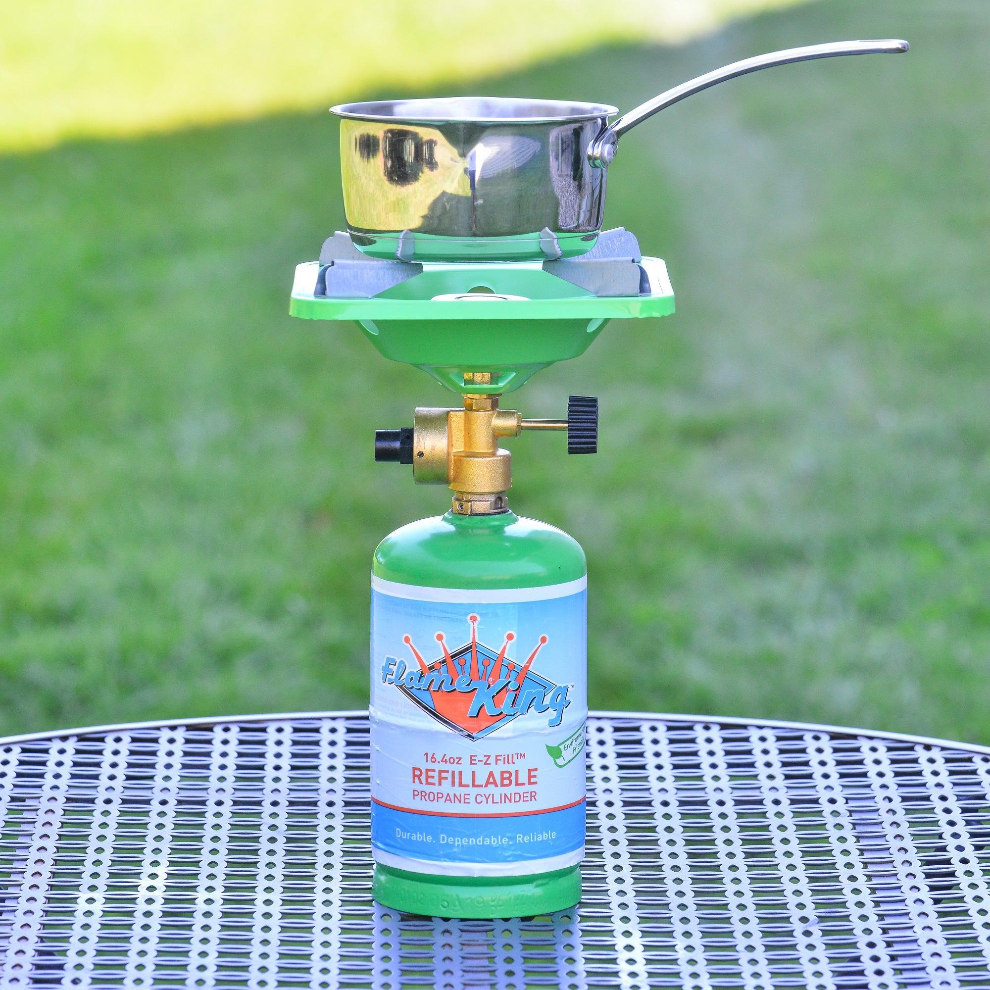 Flame King Portable Single Burner Cooker with 1 Lb Base Camping - We The Collective