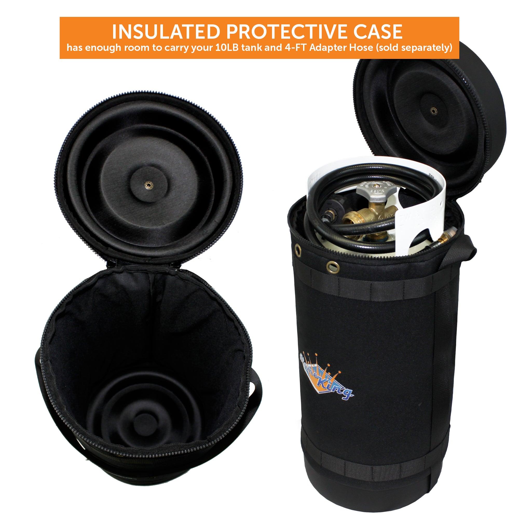 Flame King Propane Gas Hauler for 10lb Propane Tank Insulated Protective Carry Case - We The Collective