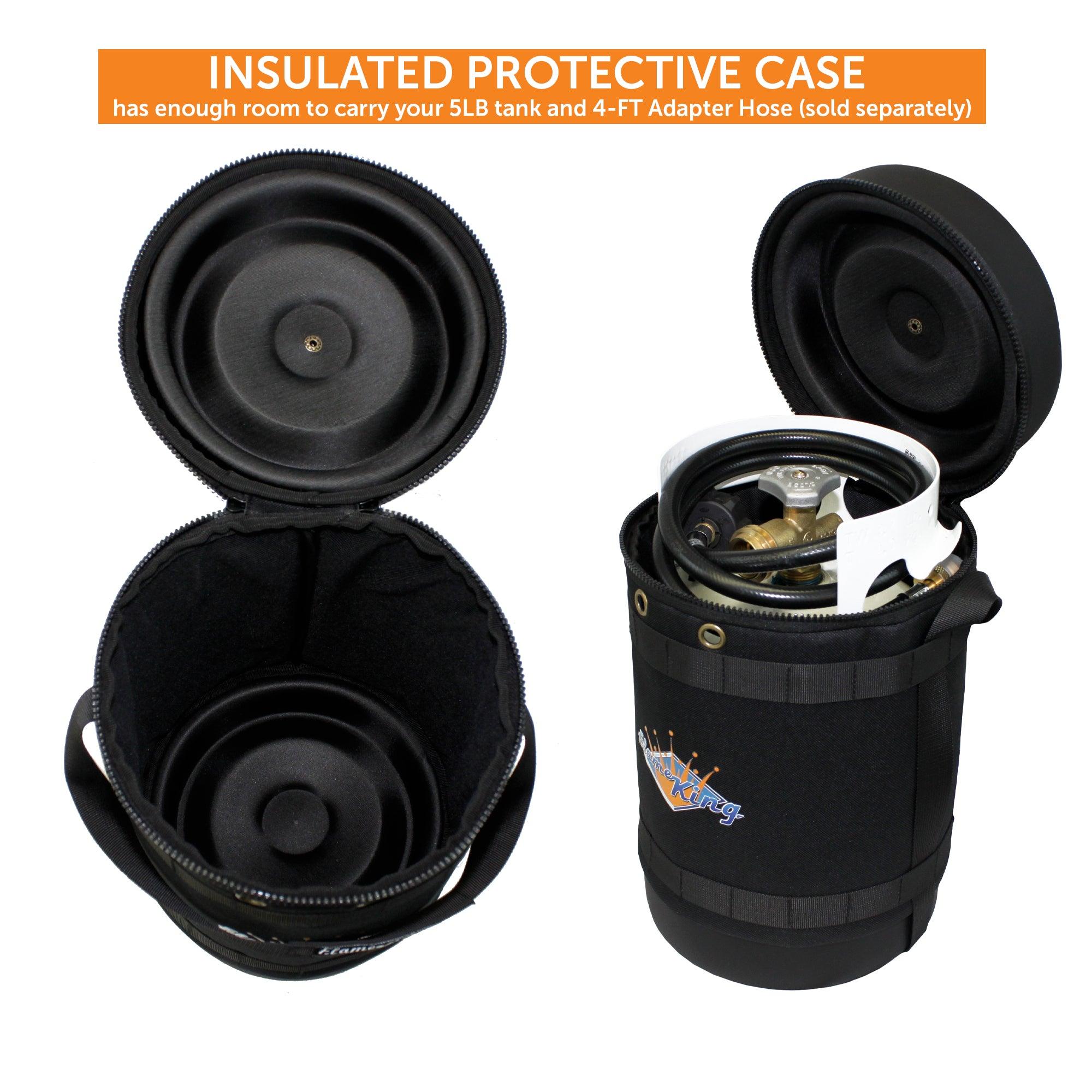 Flame King Propane Gas Hauler for 5lb Propane Tank Insulated Protective Carry Case - We The Collective