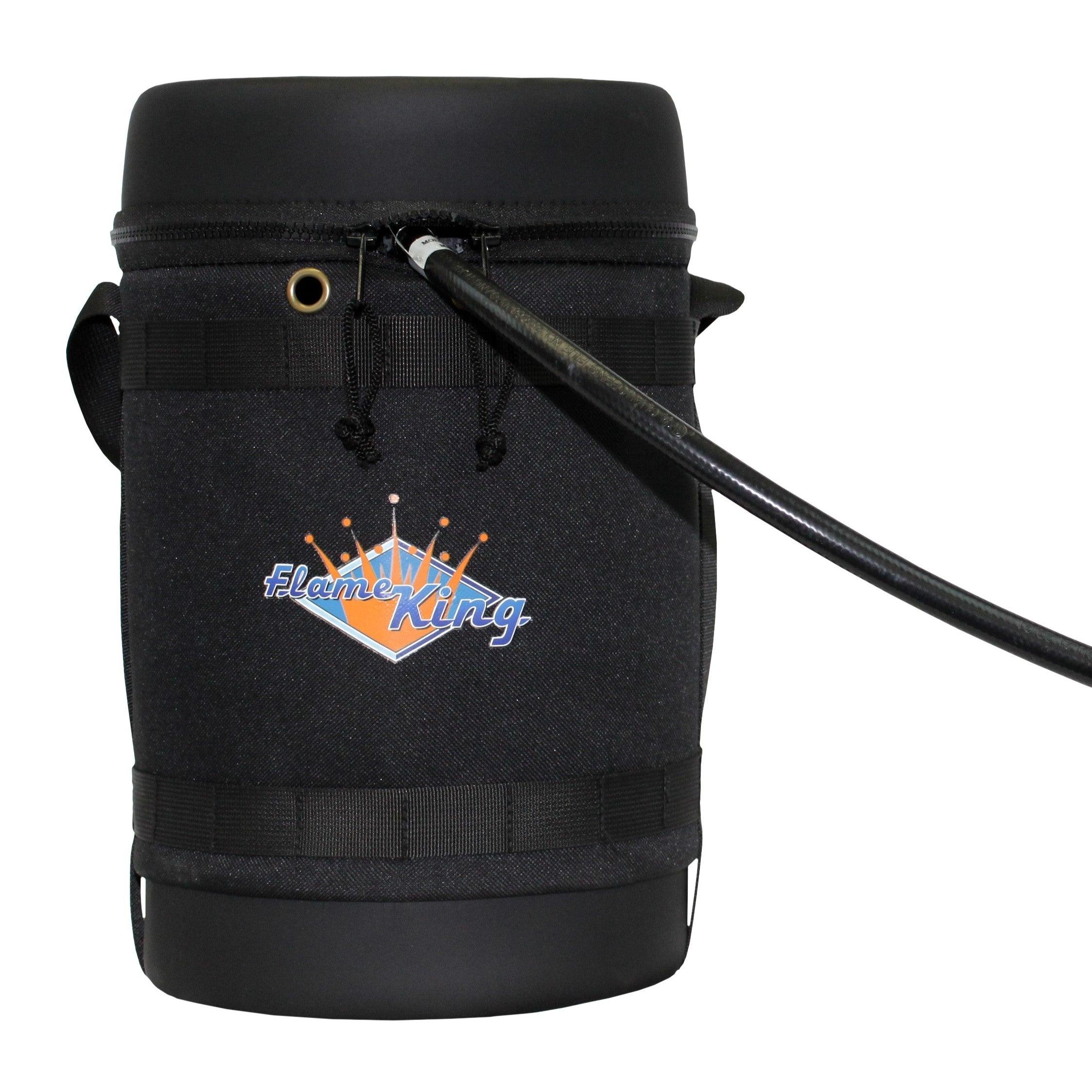 Flame King Propane Gas Hauler Kit 5lb Propane Tank, Adapter Hose and Insulated Protective Carry Case - We The Collective