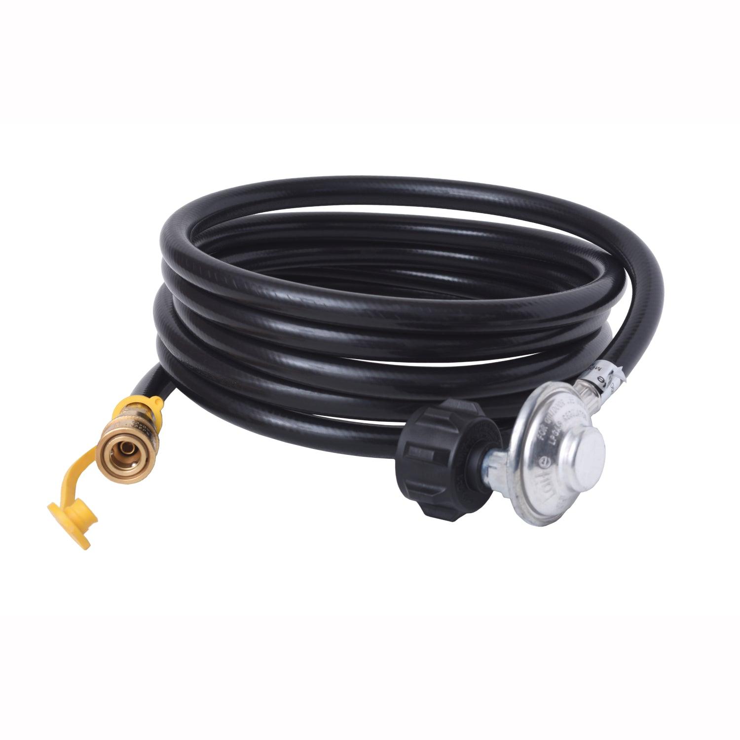 Flame King Propane Regulator Hose with Quick Connect - 12 feet - We The Collective